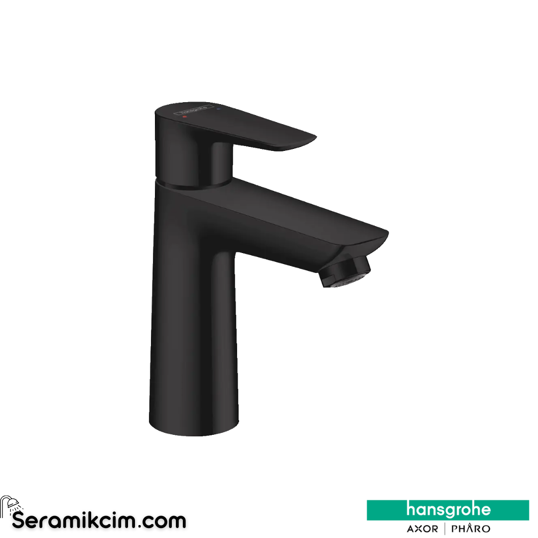 Hansgrohe Talis E Lavabo Bataryası 110 Sifon Kumandalı Mat Siyah 71710670