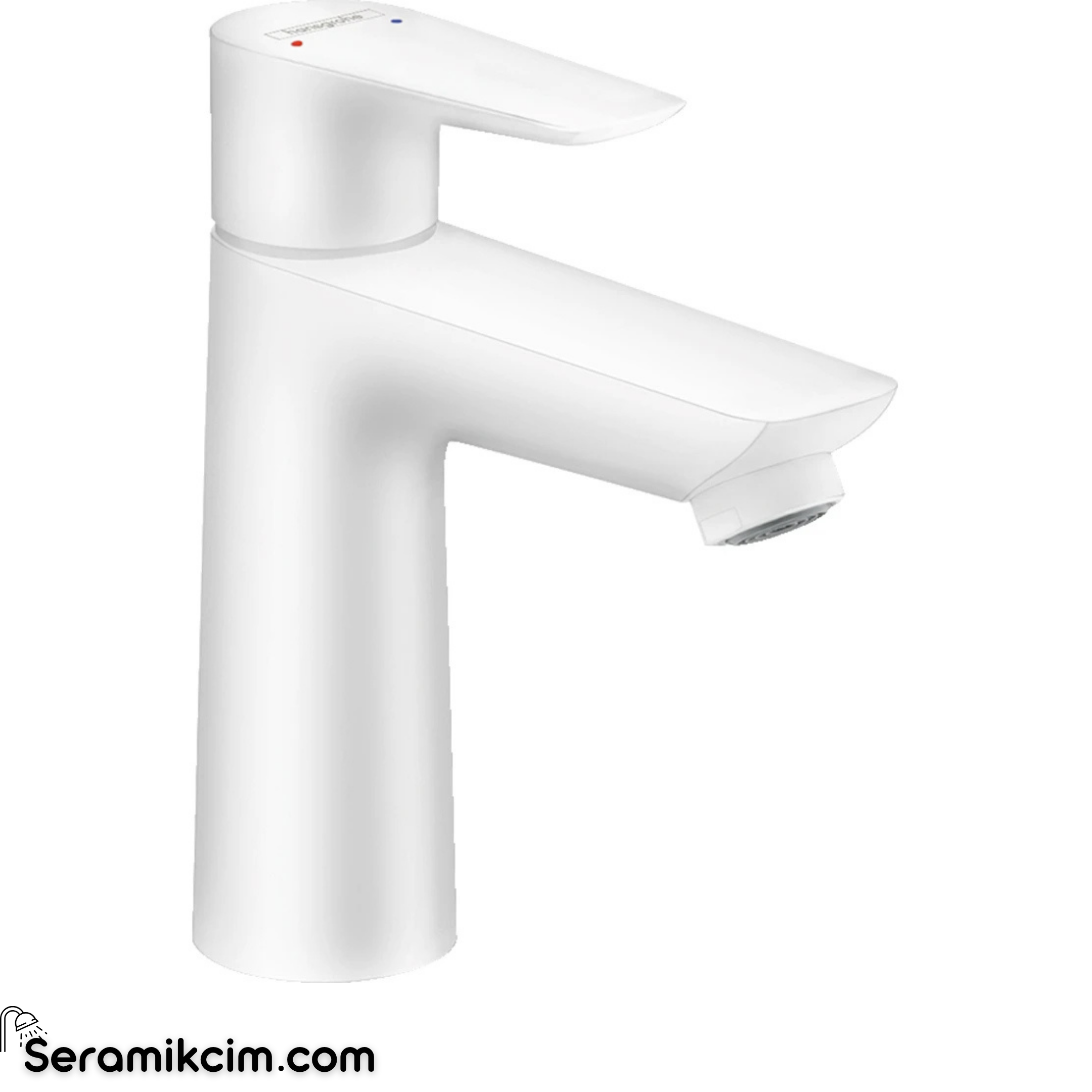 Hansgrohe Talis E Tek Kollu Lavabo Bataryası 110mm Kumandalı-Satin Beyaz 71710700