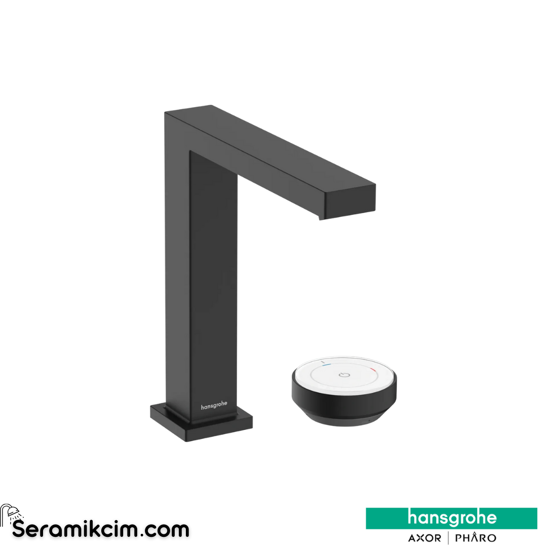 Hansgrohe Tecturis E 2 Delikli Lavabo Bataryası 150 Coolstart Ecosmart+ Mat Siyah 73053670