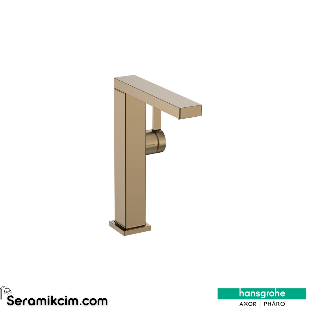 Hansgrohe Tecturis E 210 Fine Lavabo Bataryası Coolstart Döner Gaga Bas-Aç Gider Seti İle Mat Bronz 73063140