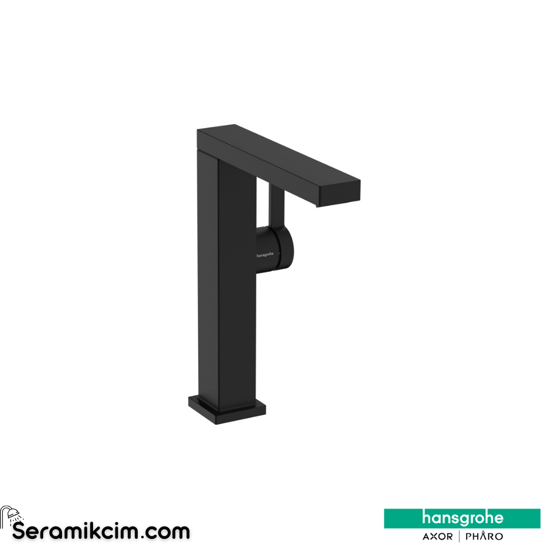 Hansgrohe Tecturis E 210 Fine Lavabo Bataryası Coolstart Döner Gaga Bas-Aç Gider Seti İle Mat Siyah 73063670