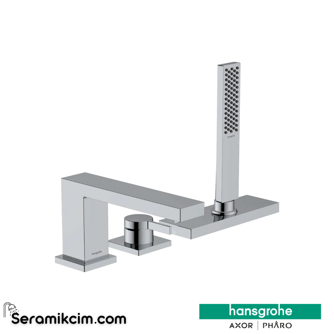 Hansgrohe Tecturis E 3 Delikli Küvet Bataryası sBox İle Krom 73443000