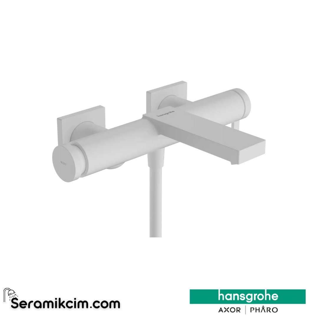 Hansgrohe Tecturis E Banyo Bataryası Mat Beyaz 73420700