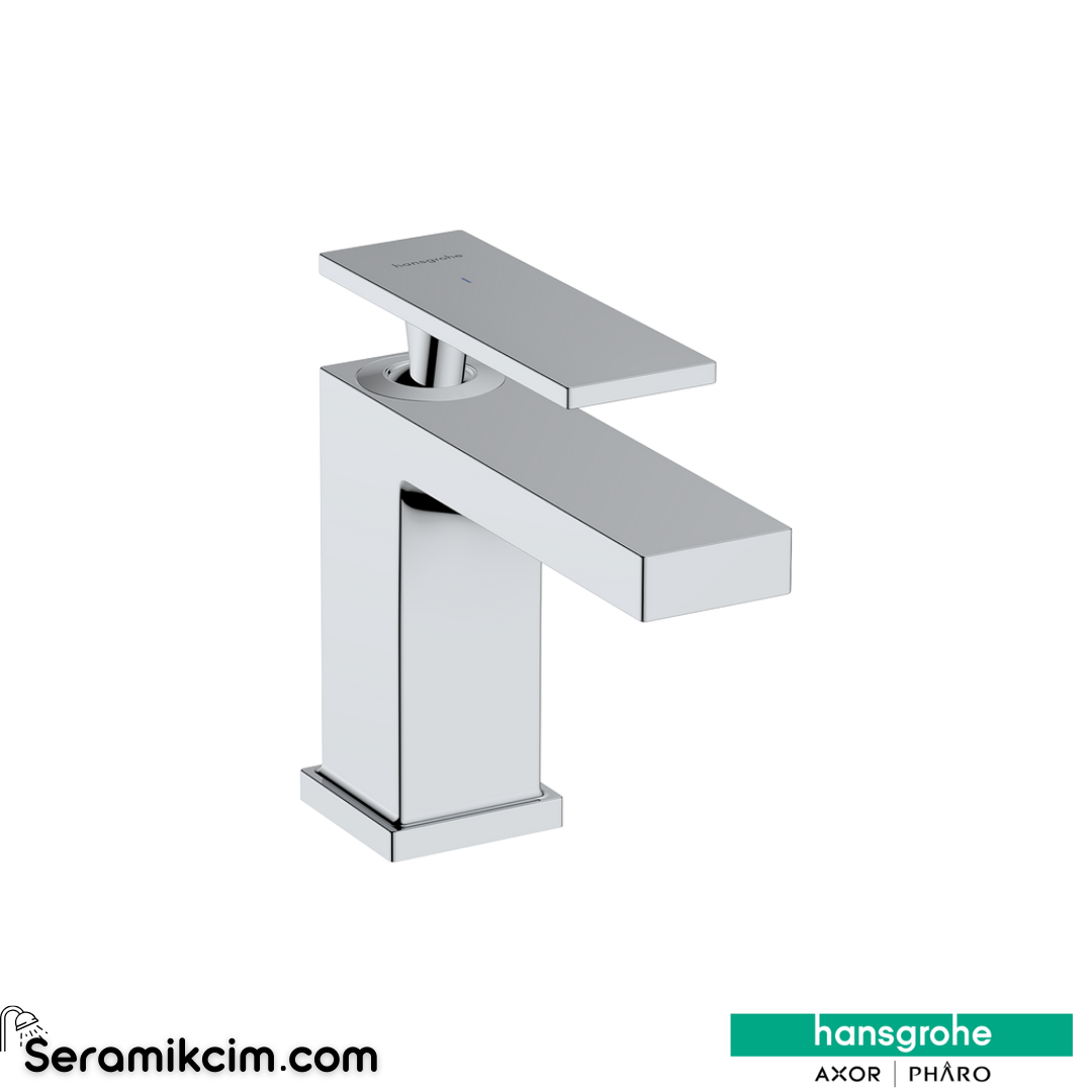 Hansgrohe Tecturis E Lavabo Bataryası 80 Coolstart Sifon Kumandalı Krom 73004000