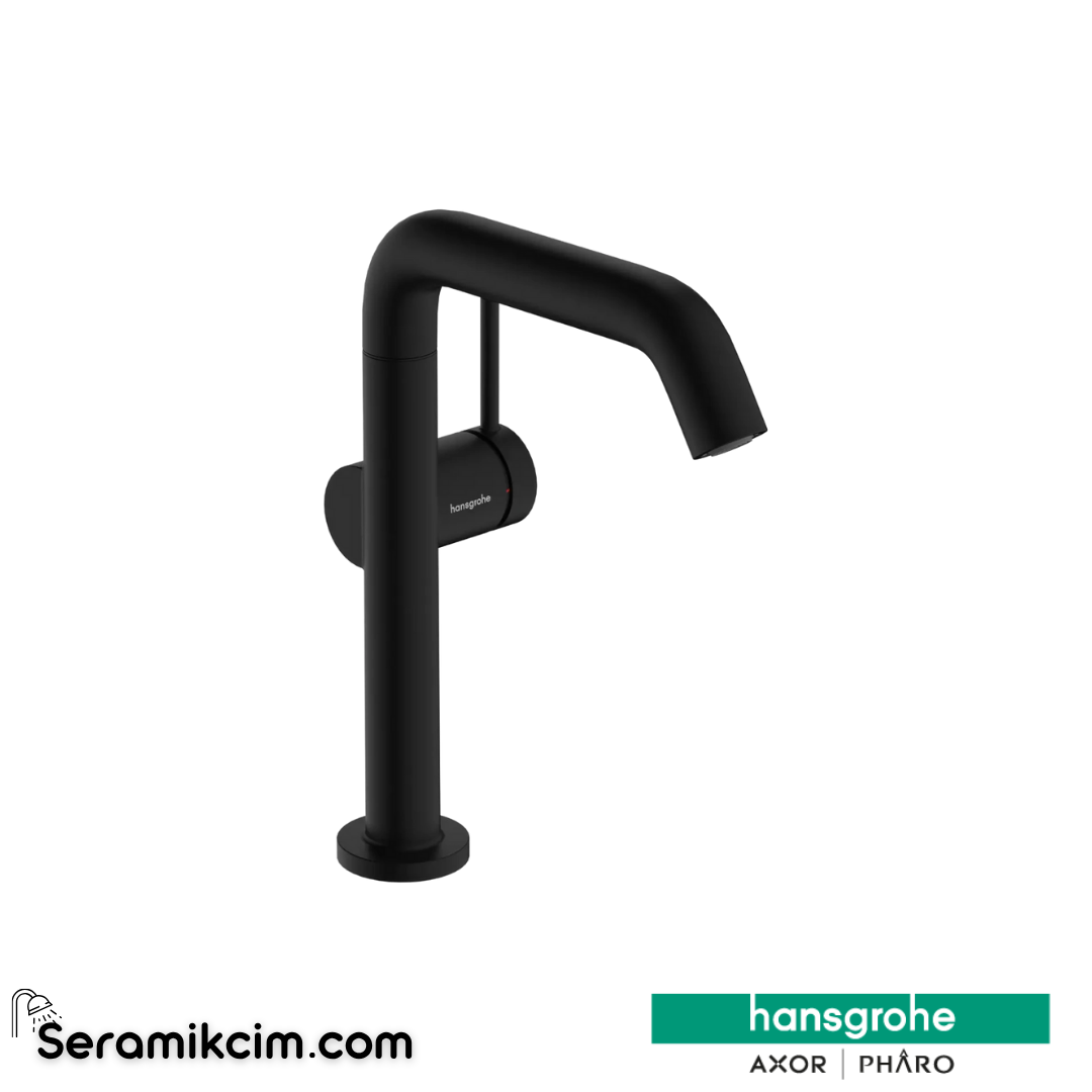 Hansgrohe Tecturis S 210 Fine Lavabo Bataryası Coolstart Ecosmart+ Dönebilir Gaga Ve Bas-Aç Gider Seti İle Mat Siyah 73360670