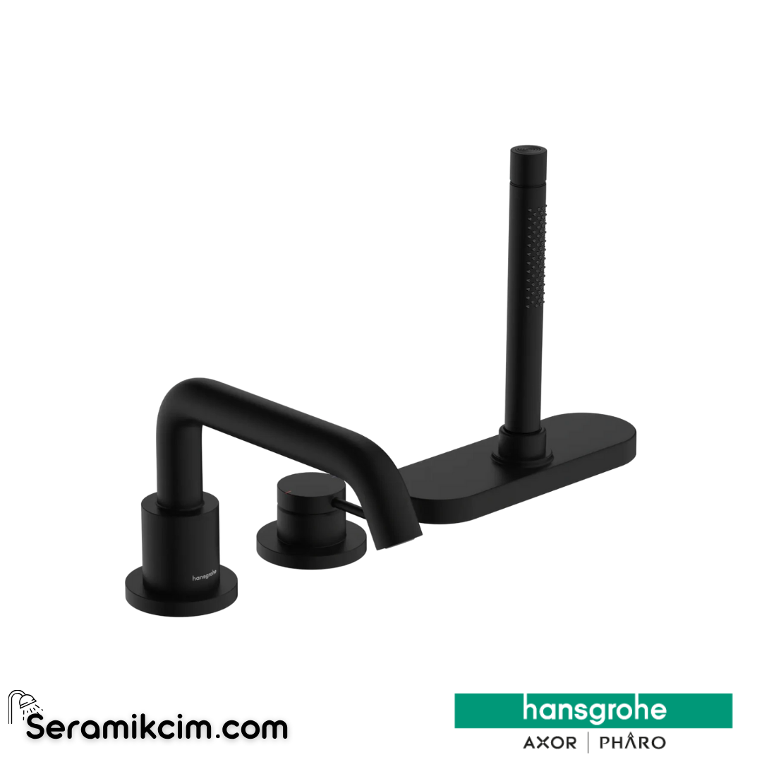 Hansgrohe Tecturis S 3-Delikli Küvet Kenarı Tek Kollu Banyo Bataryası Mat Beyazox İle 73447670