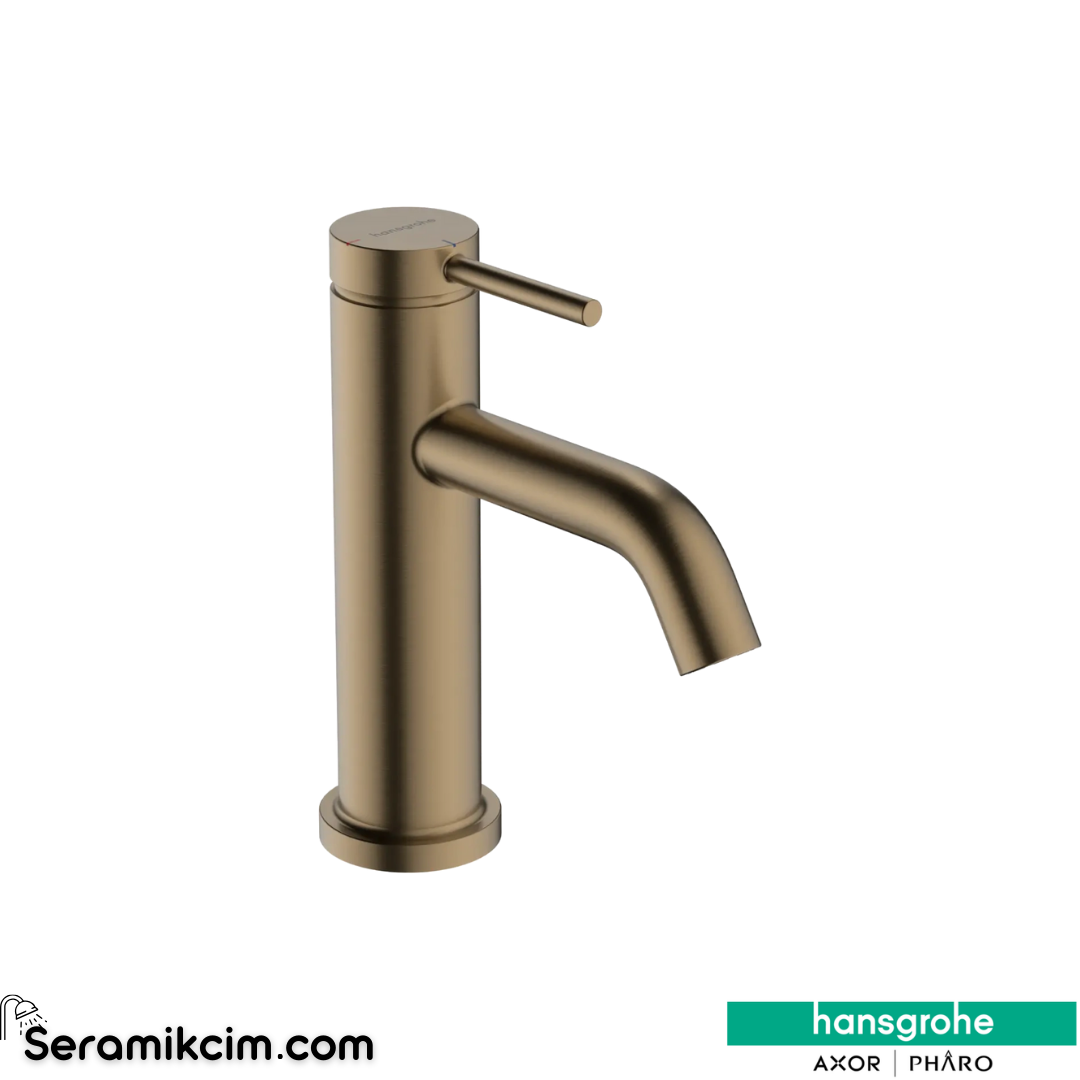 Hansgrohe Tecturis S 80 Lavabo Bataryası Coolstart Ecosmart+ Sifon Kumandalı Mat Bronz 73302140