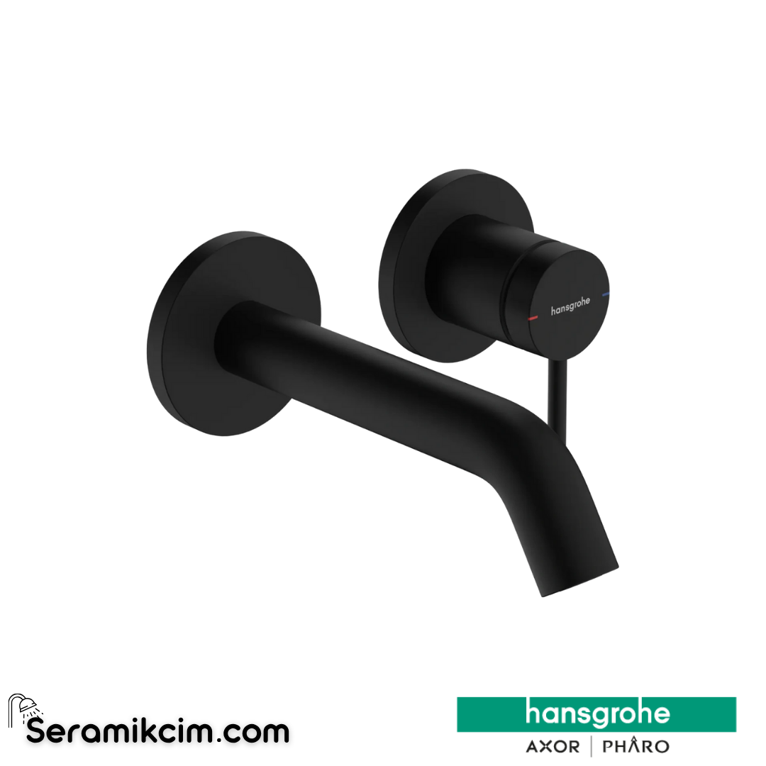 Hansgrohe Tecturis S Ankastre Lavabo Bataryası Ecosmart+ 16,5 Cm Gaga İle Mat Siyah 73350670