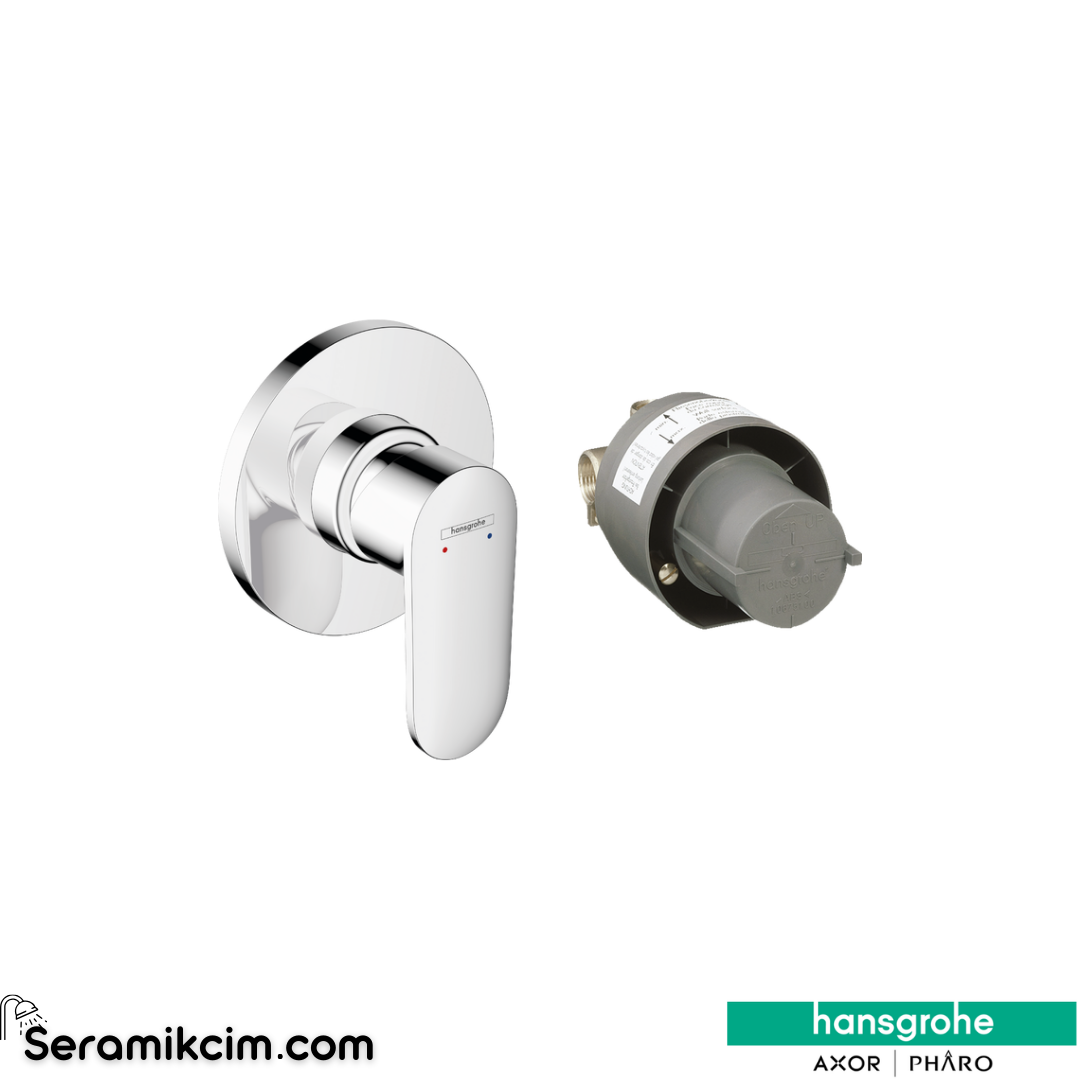 Hansgrohe Vernis Blend Ankastre Duş Bataryası (İç Set Dahil) Krom 71663000