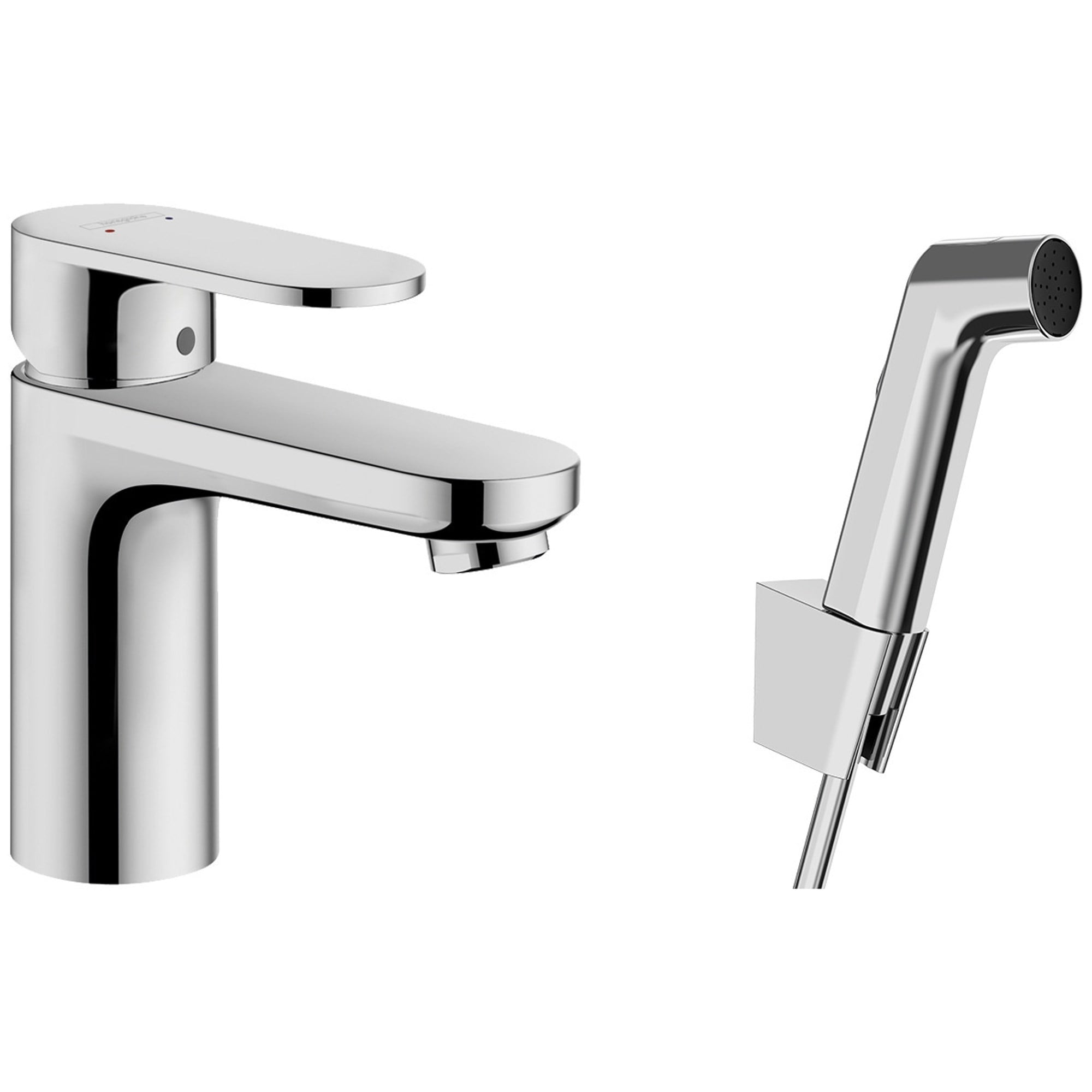 Hansgrohe Vernis Blend Lavabo Bataryası ComfortZone 100 Taharet Duşlu Krom 71215000