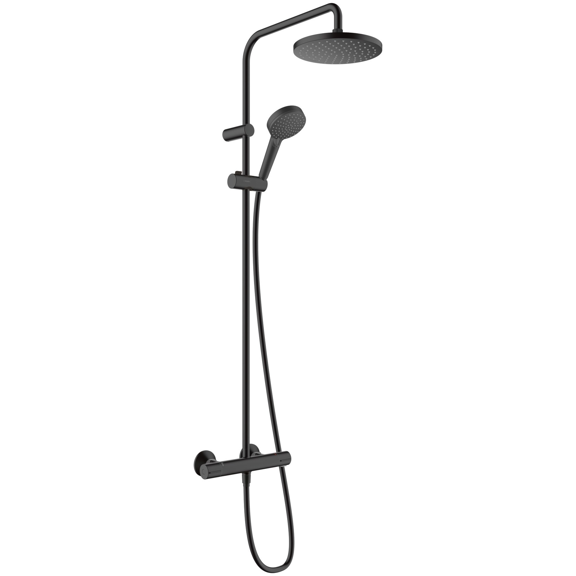 Hansgrohe Vernis Blend Termostatik Duş Sistemi 20,5 cm 1 Fonksiyonlu EcoSmart Mat Siyah 26089670