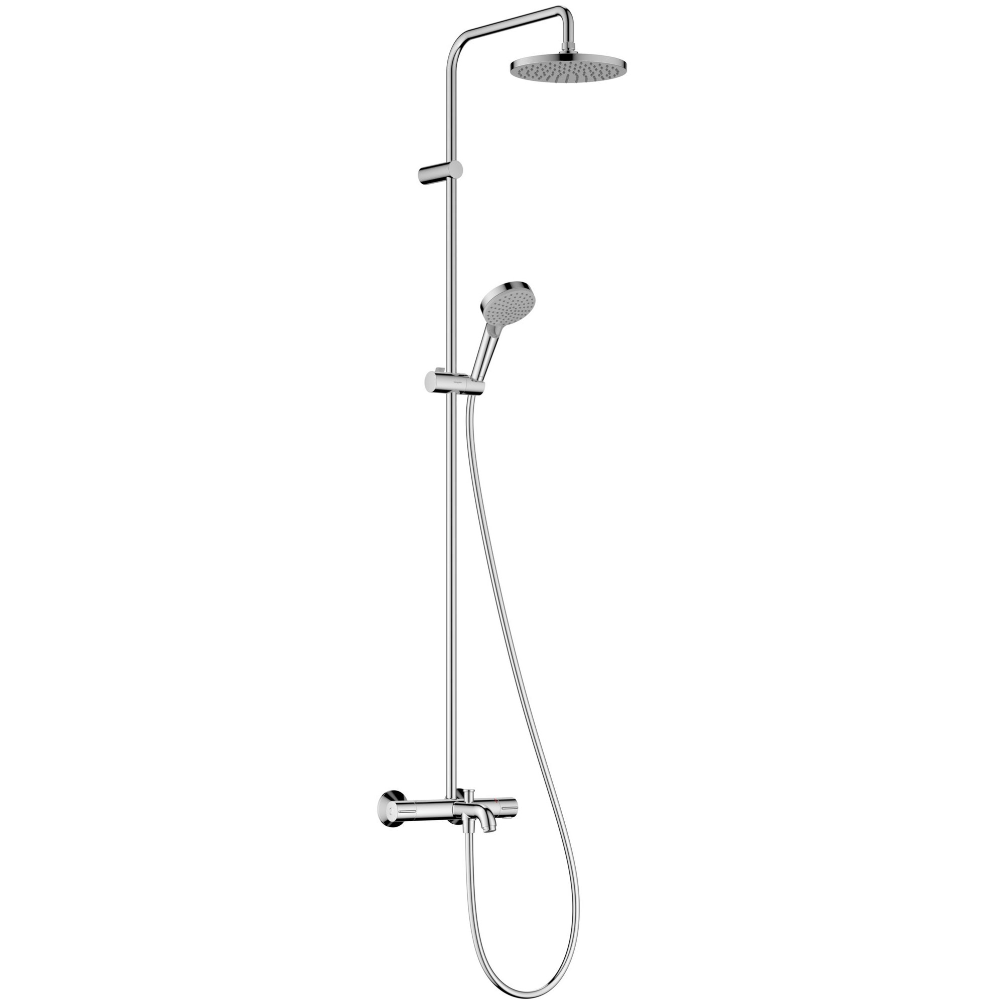 Hansgrohe Vernis Blend Termostatik Duş Sistemi 20,5 cm 1 Fonksiyonlu Krom 26274000
