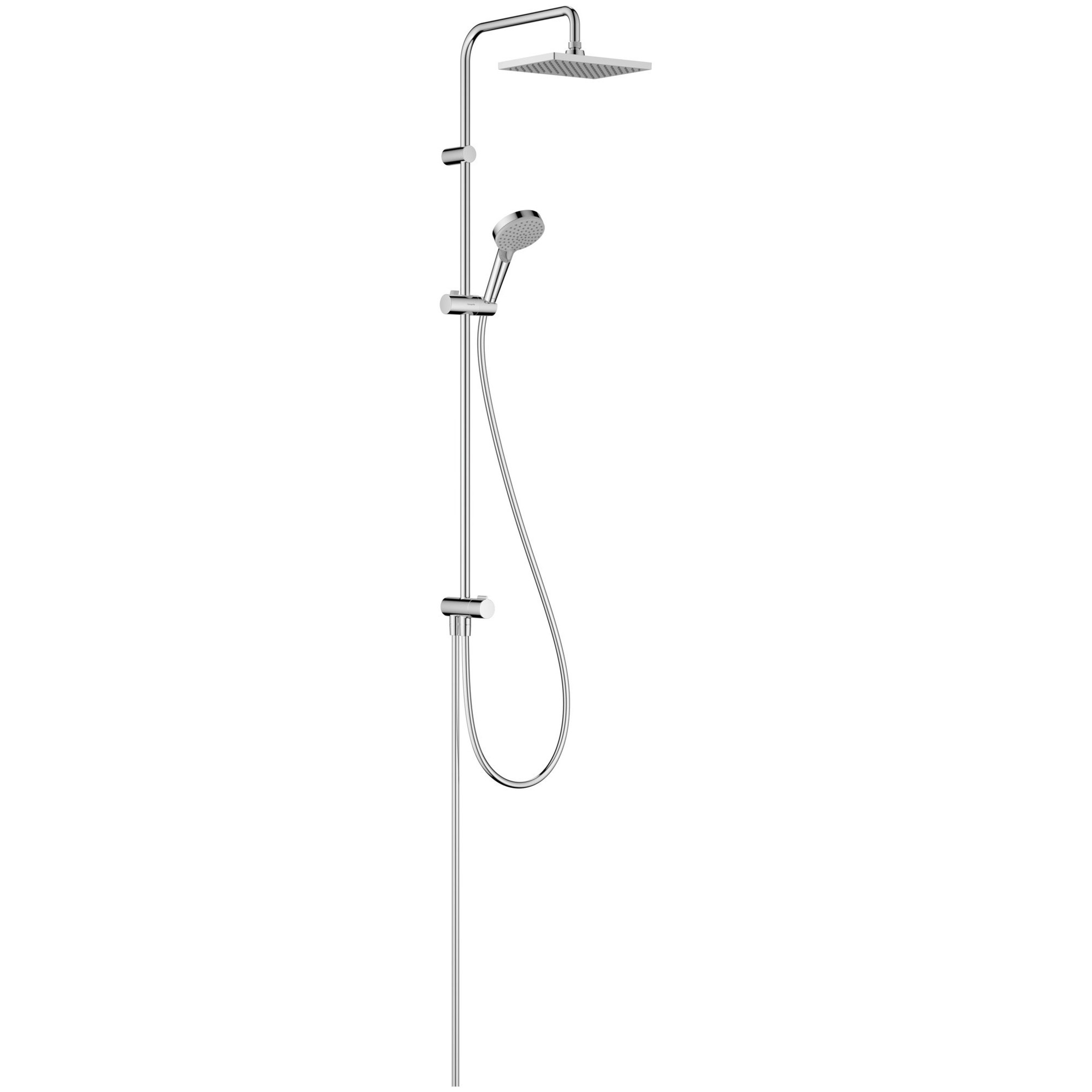 Hansgrohe Vernis Shape Duş Sistemi 23x17 cm 1 Fonksiyonlu Reno Krom 26282000