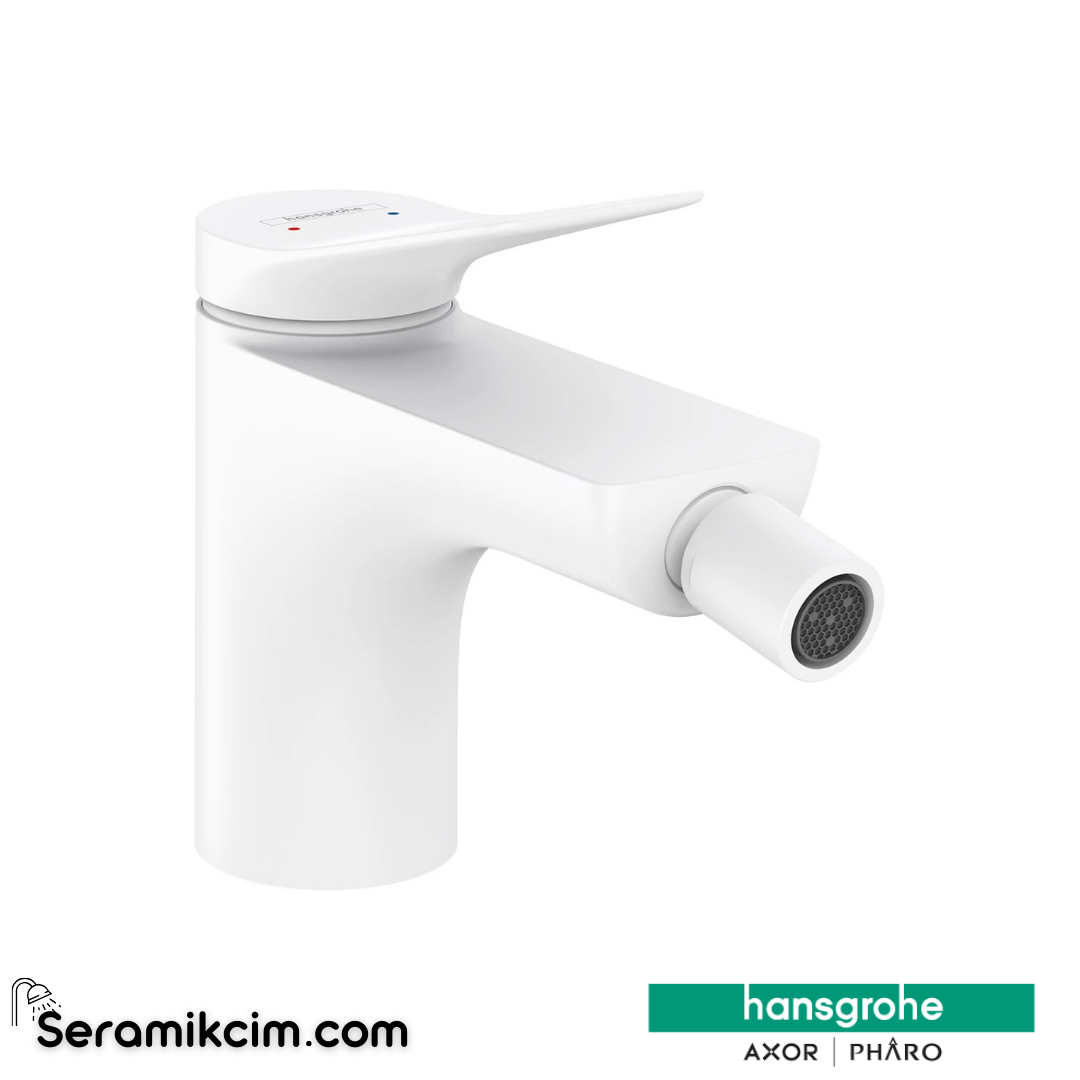 Hansgrohe Vivenis Tek Kollu Bide Bataryası Mat Beyaz 75200700