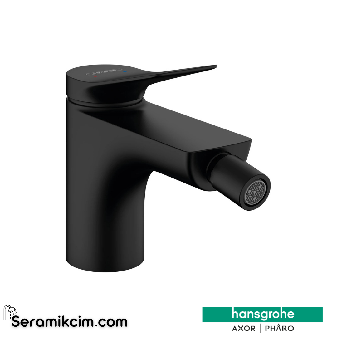 Hansgrohe Vivenis Tek Kollu Bide Bataryası Satin Siyah 75200670