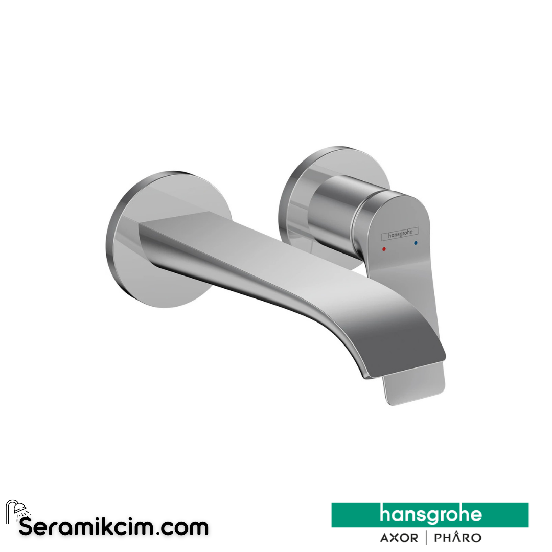 Hansgrohe Vivenis Tek Kollu Lavabo Bataryası Ankastre Montaj Duvara Monte 19,5 Cm Gaga İle 75050000