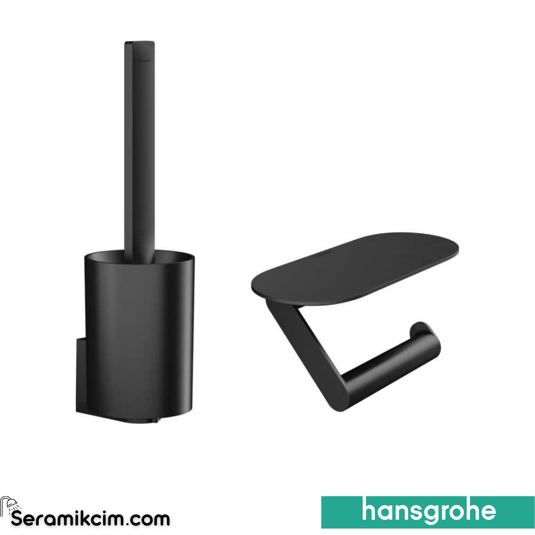 Hansgrohe Wallstoris Tuvalet Paketi Mat Siyah 27969670