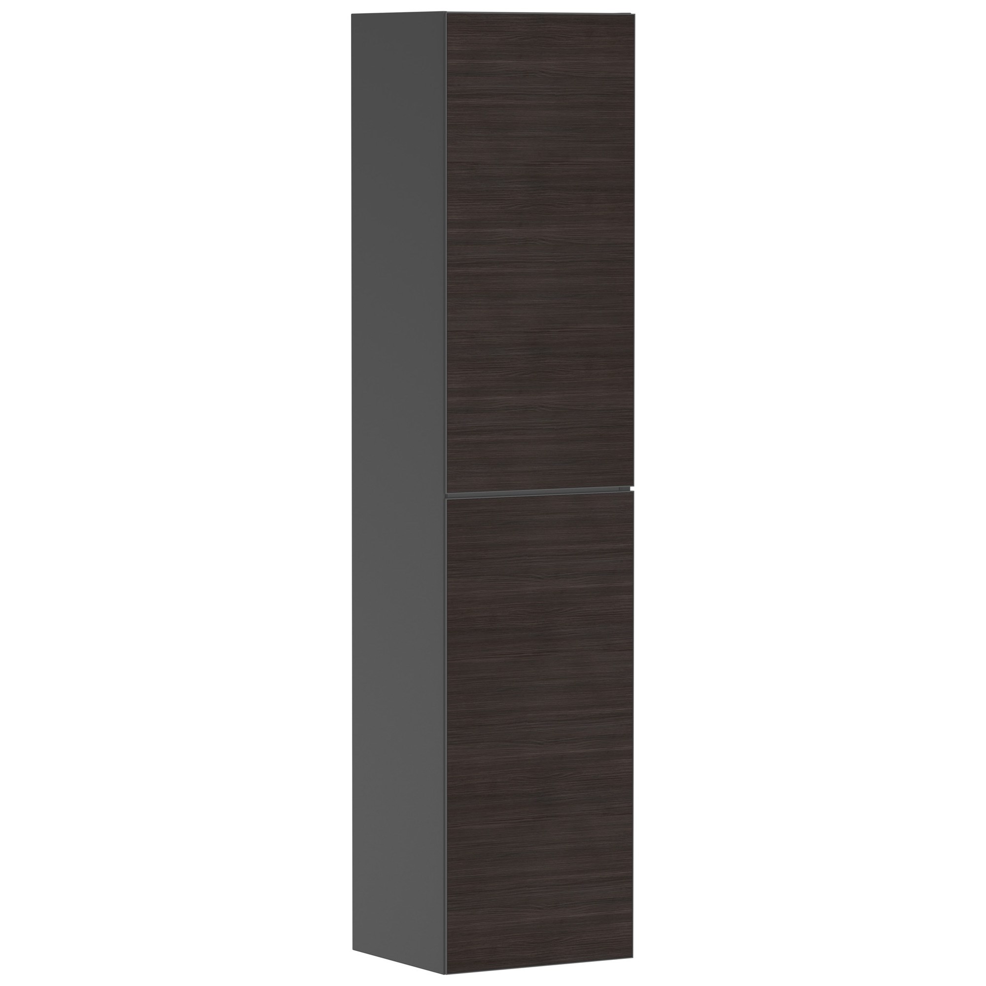 Hansgrohe Xevolos E Banyo Boy Dolabı 40x36 cm Sağ Menteşeli Mat Arduvaz Gri-Koyu Meşe 54223730