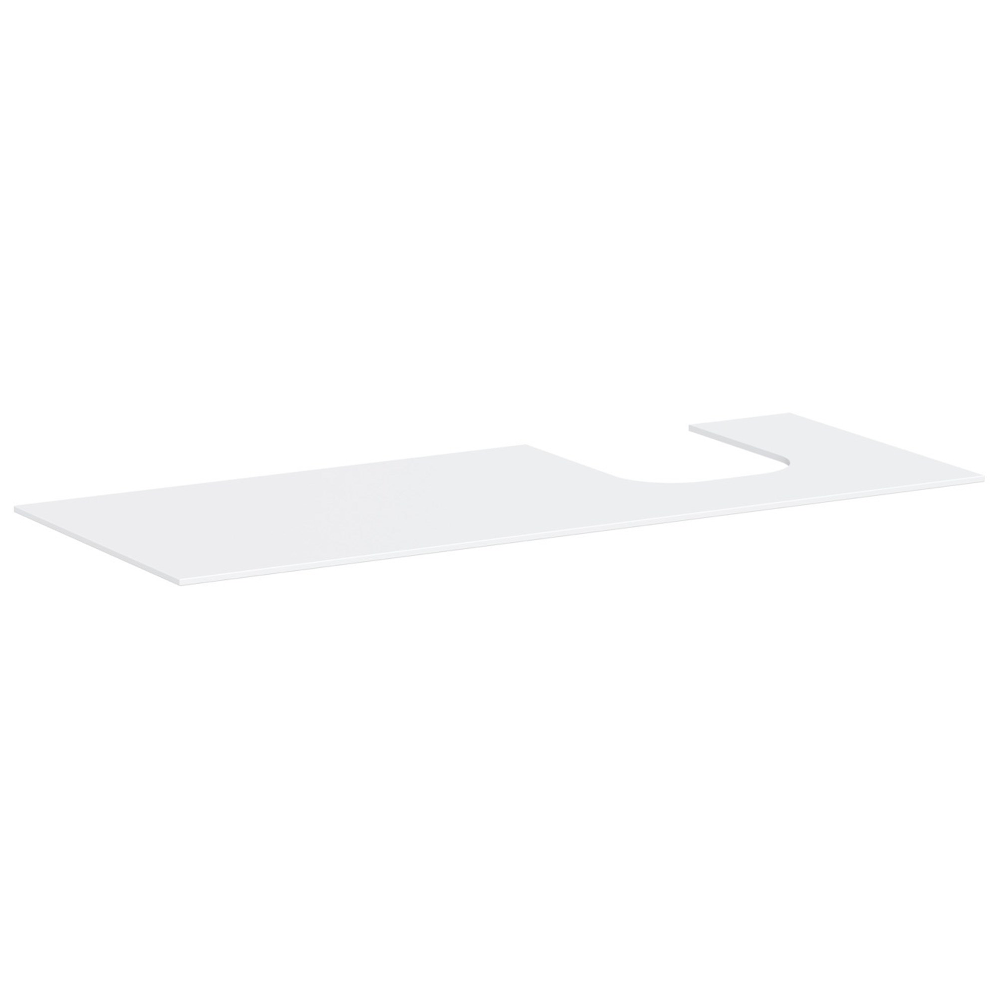Hansgrohe Xevolos E Banyo Mobilyası Konsolu 137x55 cm Sağ Lavabo Kesimli Mat Beyaz 54206700