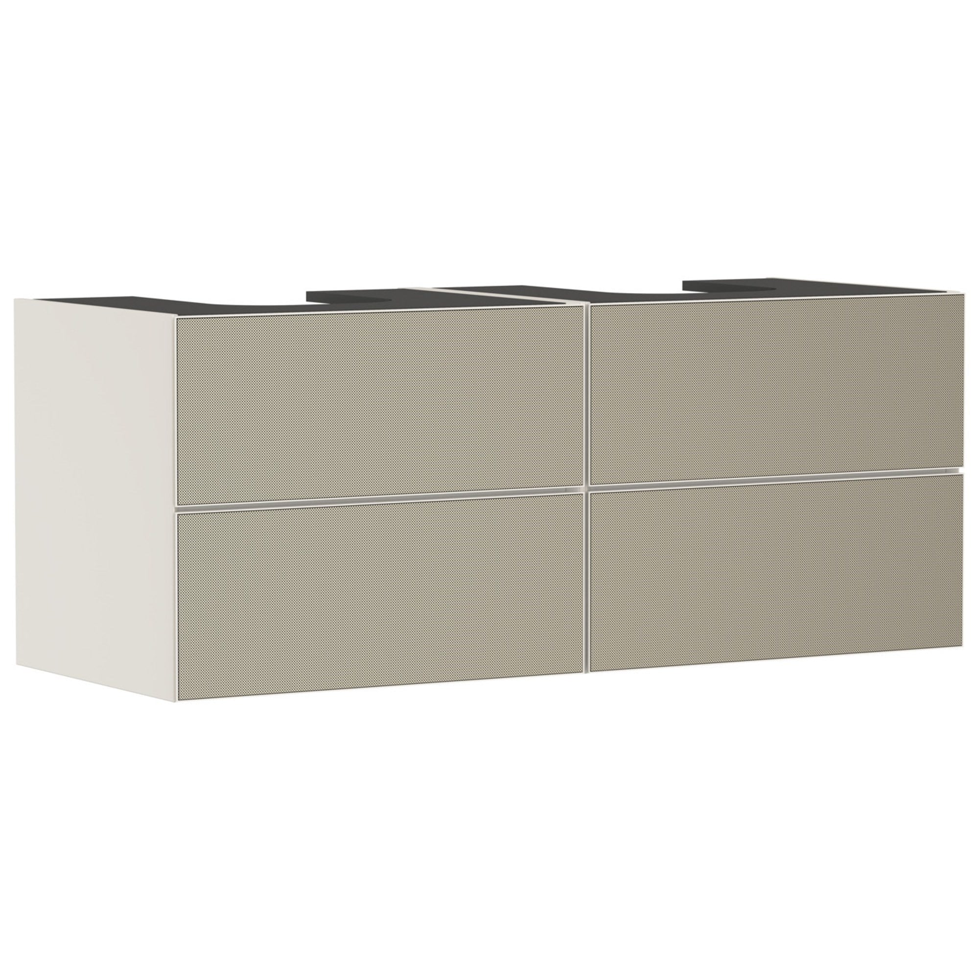 Hansgrohe Xevolos E Lavabo Dolabı 137x55 cm 4 Çekmeceli Konsol İçin Mat Kum Beji-Desenli Bronz 54197390