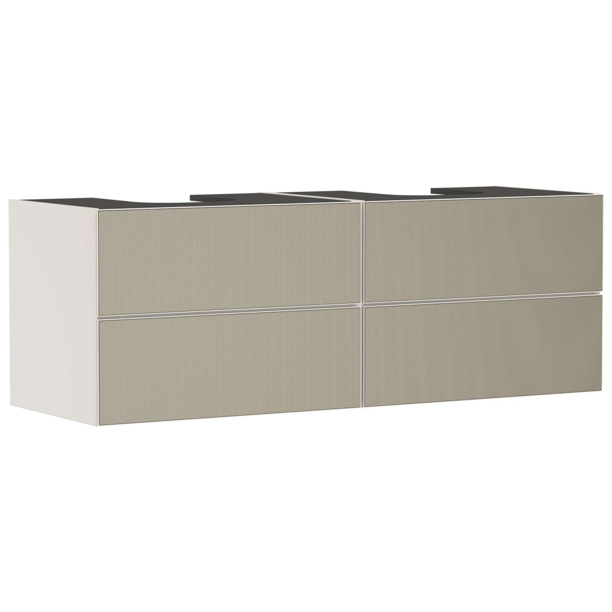 Hansgrohe Xevolos E Lavabo Dolabı 157x55 cm 4 Çekmeceli Konsol İçin Mat Kum Beji-Desenli Bronz 54200390
