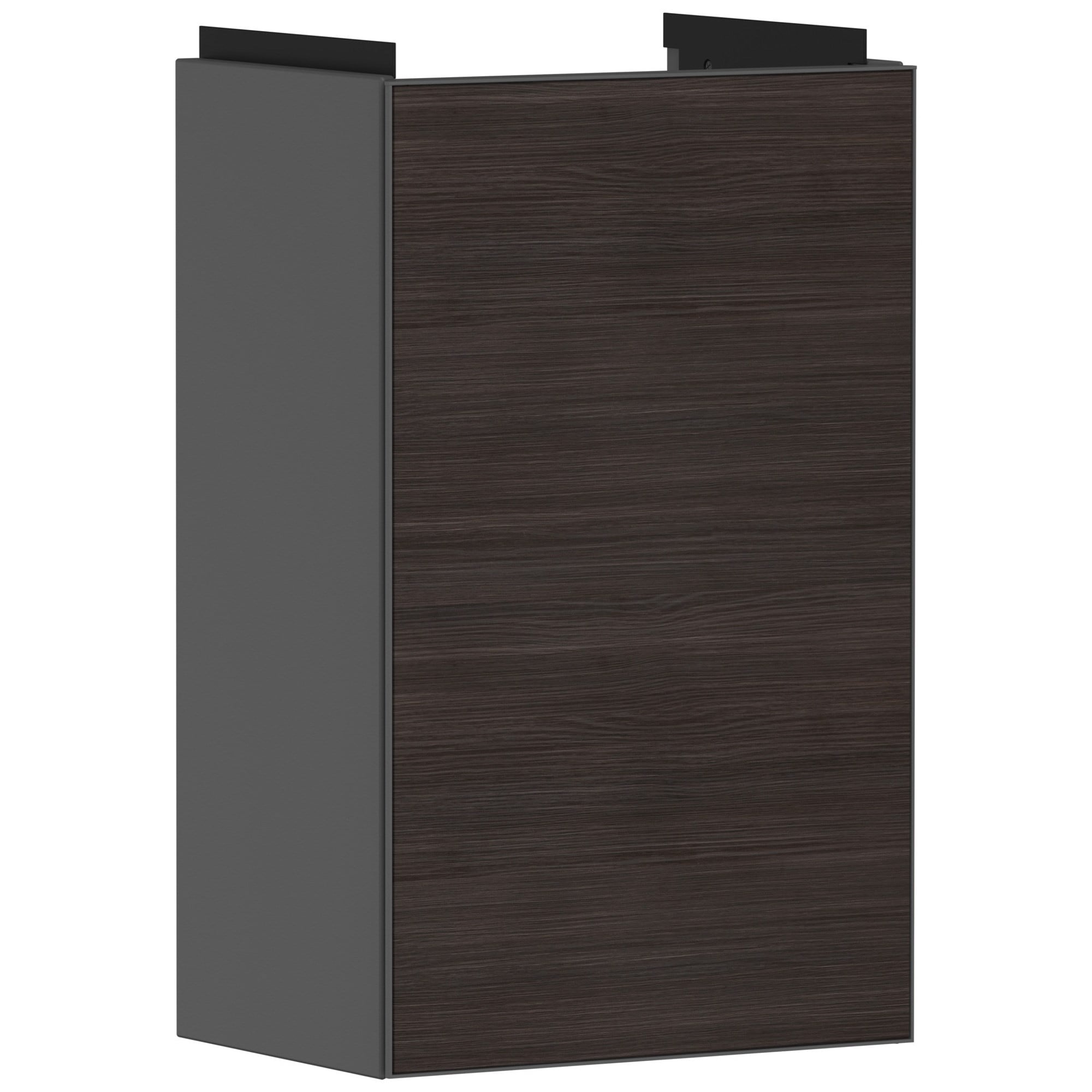 Hansgrohe Xevolos E Lavabo Dolabı 34x24,5 cm Sol Menteşeli Mat Arduvaz Gri-Koyu Meşe 54168730