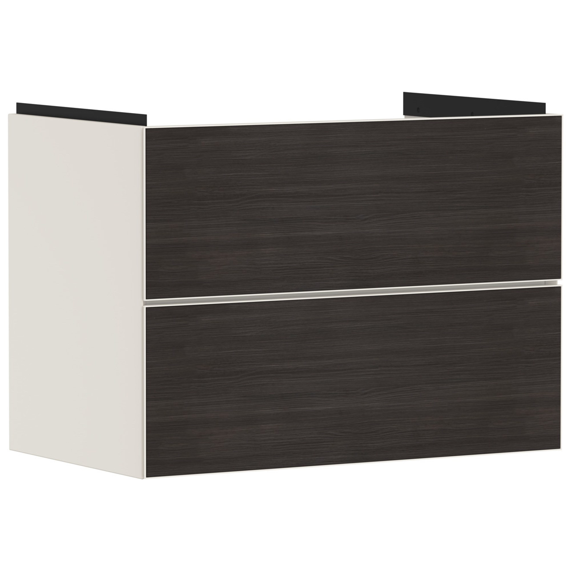 Hansgrohe Xevolos E Lavabo Dolabı 78x47,5 cm 2 Çekmeceli Mat Kum Beji-Koyu Meşe 54179730