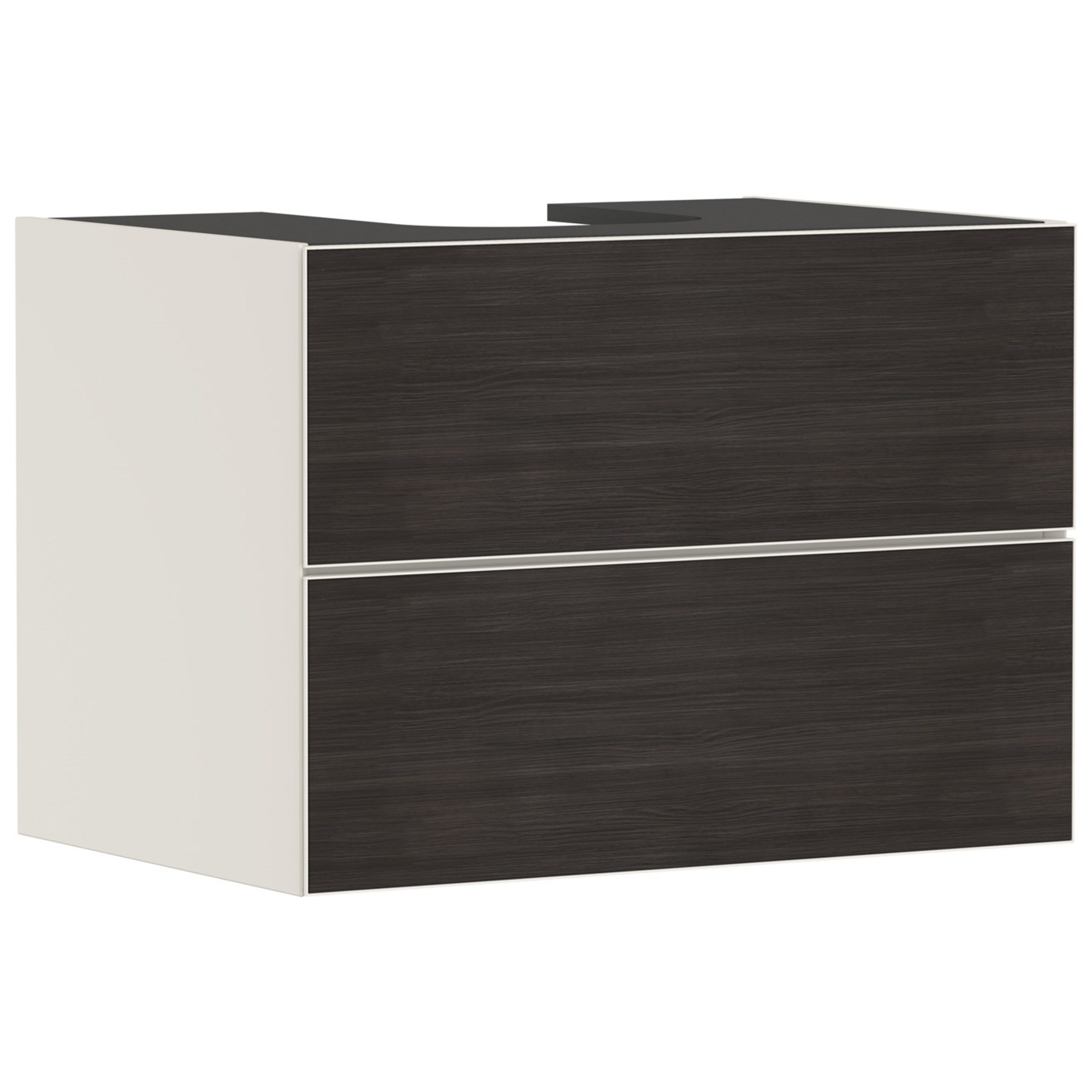 Hansgrohe Xevolos E Lavabo Dolabı 78x55 cm 2 Çekmeceli Konsol İçin Mat Kum Beji-Koyu Meşe 54188730