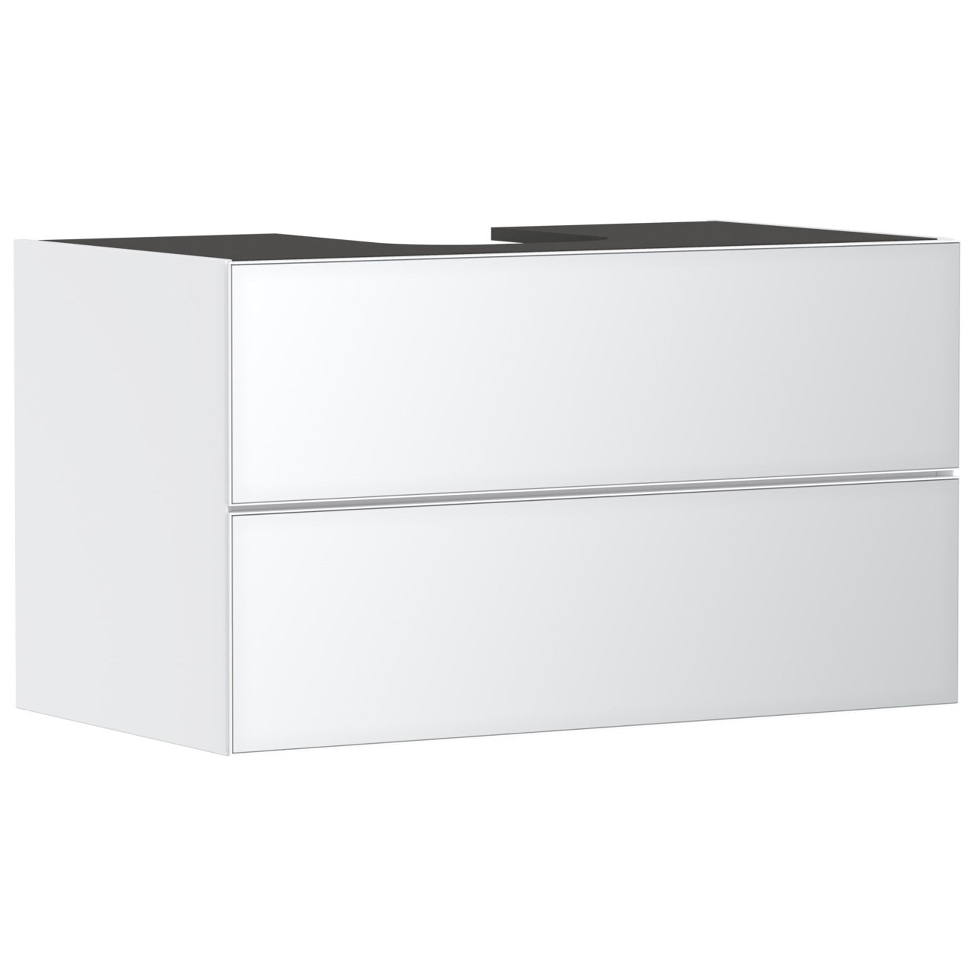 Hansgrohe Xevolos E Lavabo Dolabı 98x55 cm 2 Çekmeceli Konsol İçin Mat Beyaz-Metalik Beyaz 54190320