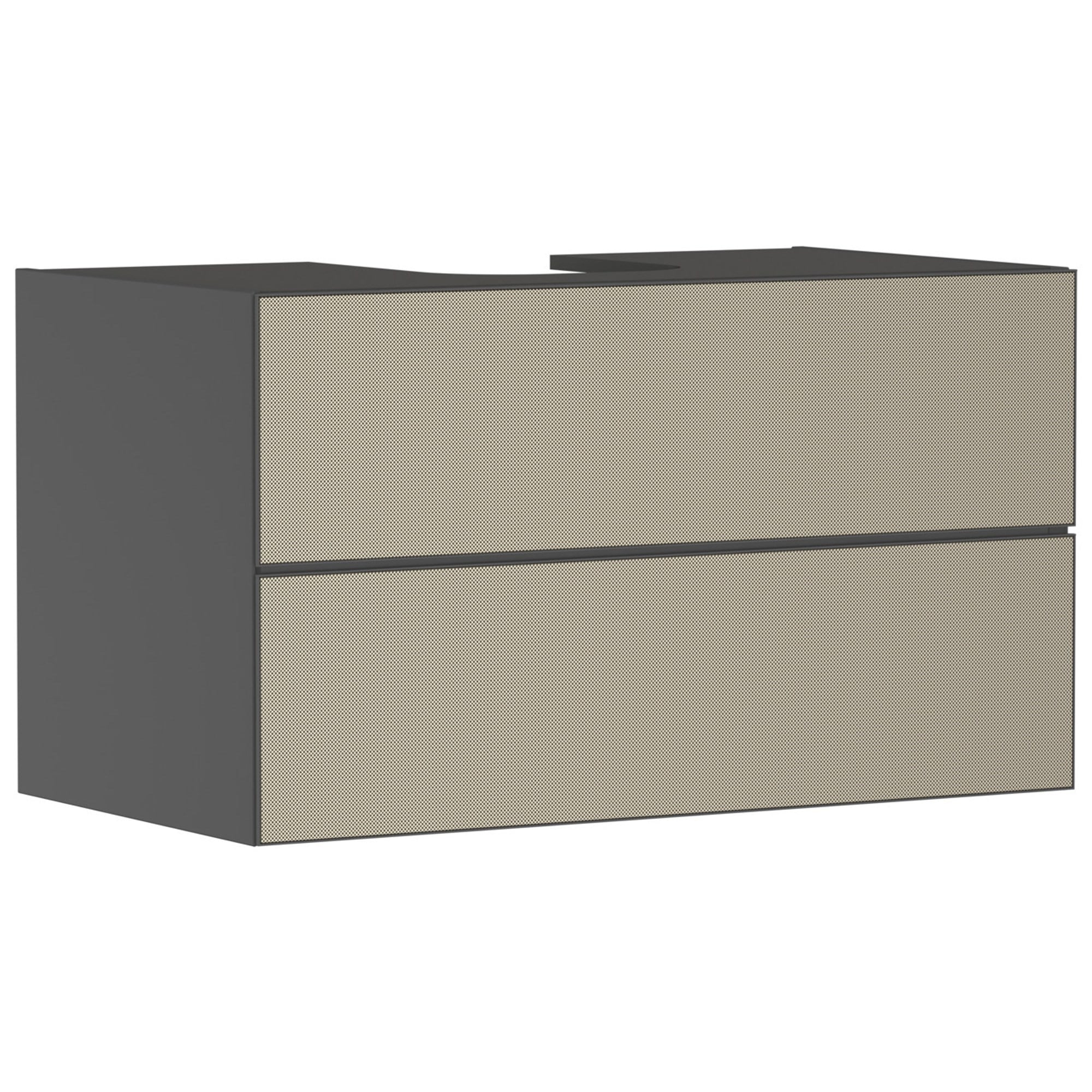 Hansgrohe Xevolos E Lavabo Dolabı 98x55 cm 2 Çekmeceli Konsol İçin Mat Arduvaz Gri-Desenli Bronz 54192390