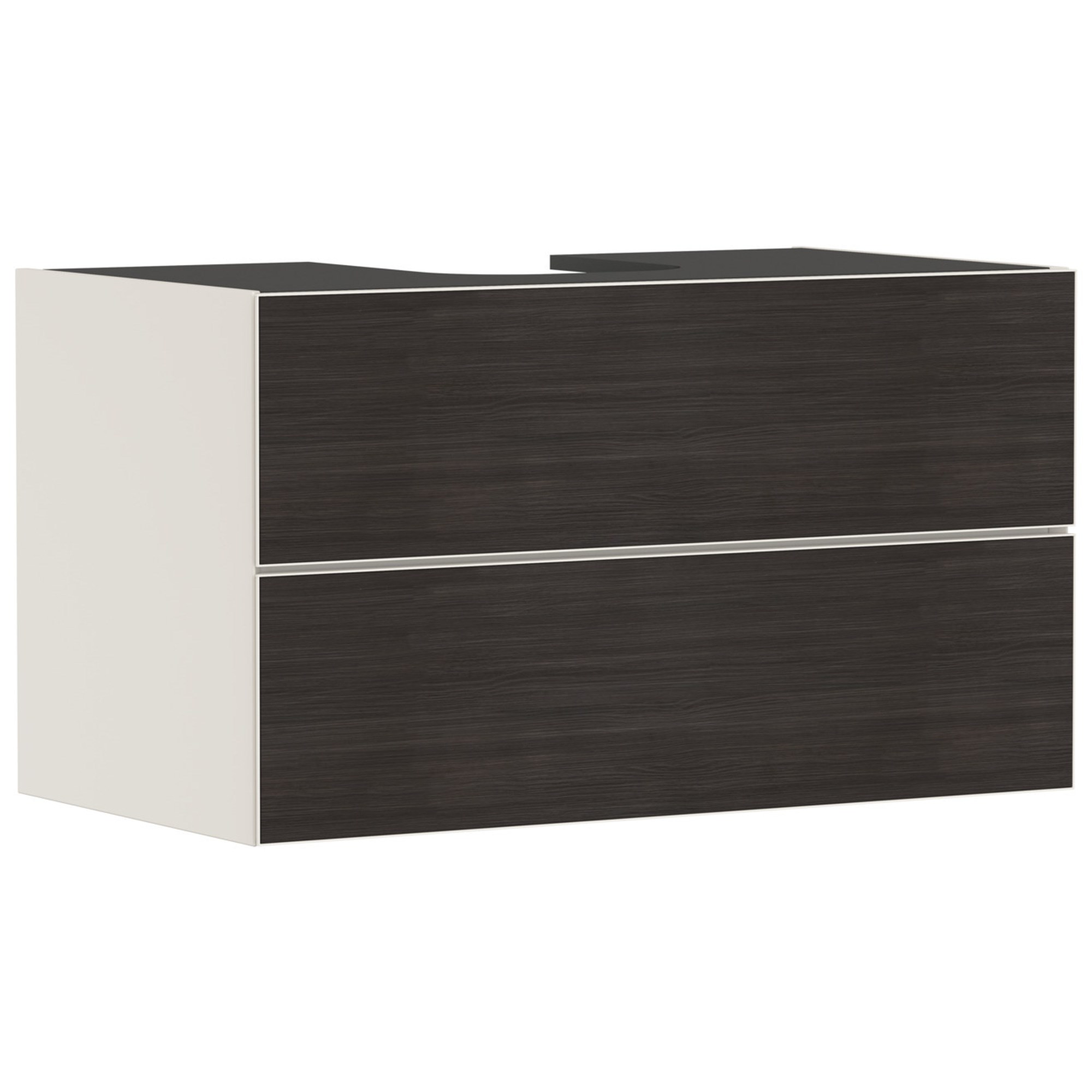 Hansgrohe Xevolos E Lavabo Dolabı 98x55 cm 2 Çekmeceli Konsol İçin Mat Kum Beji-Koyu Meşe 54191730