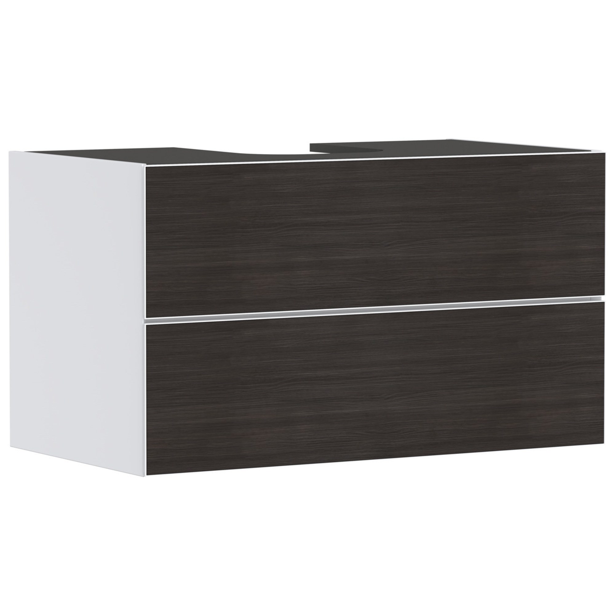 Hansgrohe Xevolos E Lavabo Dolabı 98x55 cm 2 Çekmeceli Konsol İçin Mat Beyaz-Koyu Meşe 54190730