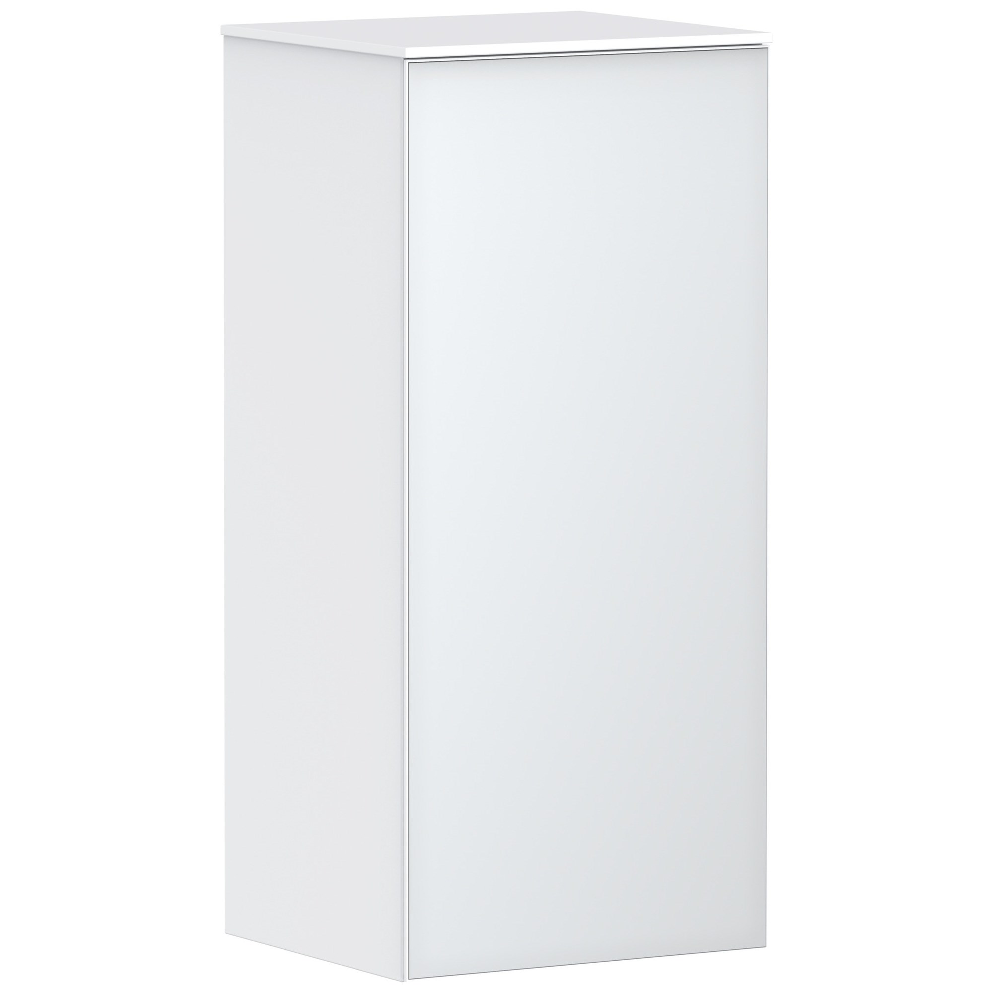 Hansgrohe Xevolos E Orta Boy Banyo Dolabı 40x36 cm Sol Menteşeli Mat Beyaz-Metalik Beyaz 54212320