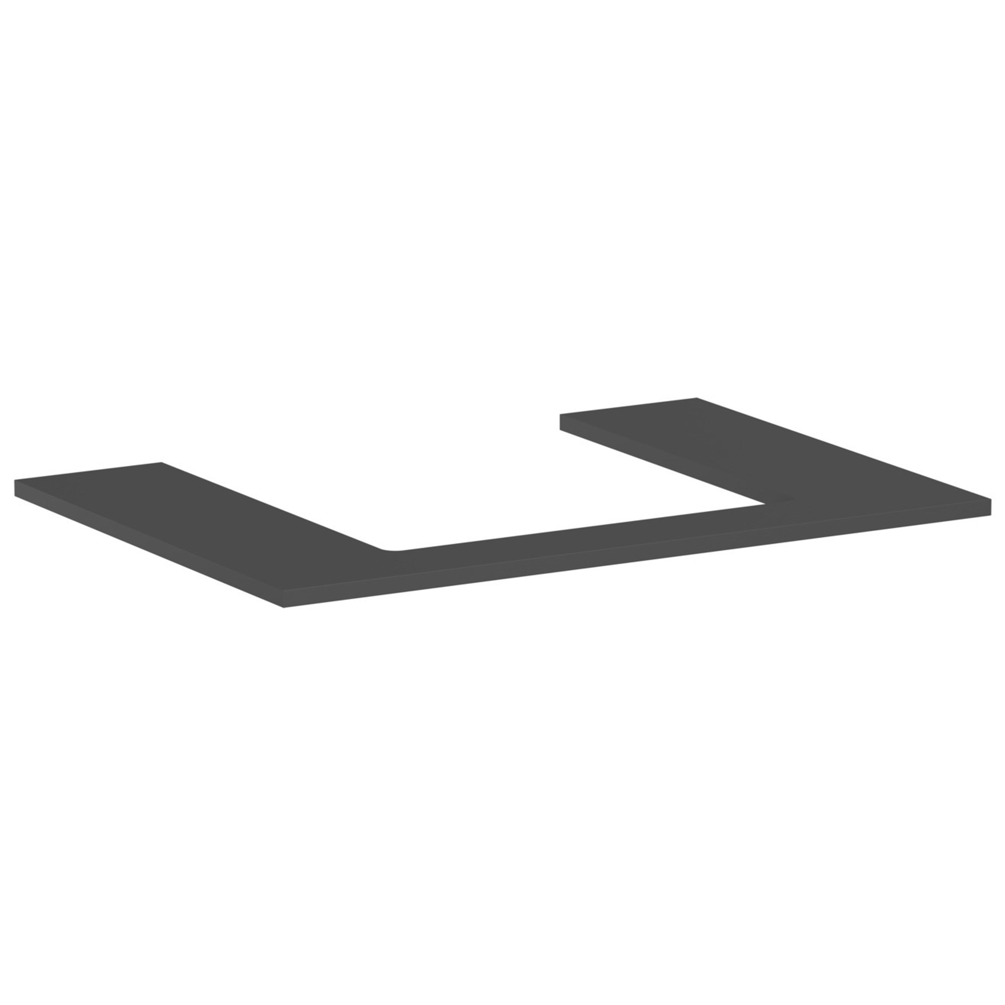 Hansgrohe Xilesa E Banyo Mobilyası Konsolu 78x55 cm Orta Lavabo Kesimli Mat Arduvaz Gri 54269760