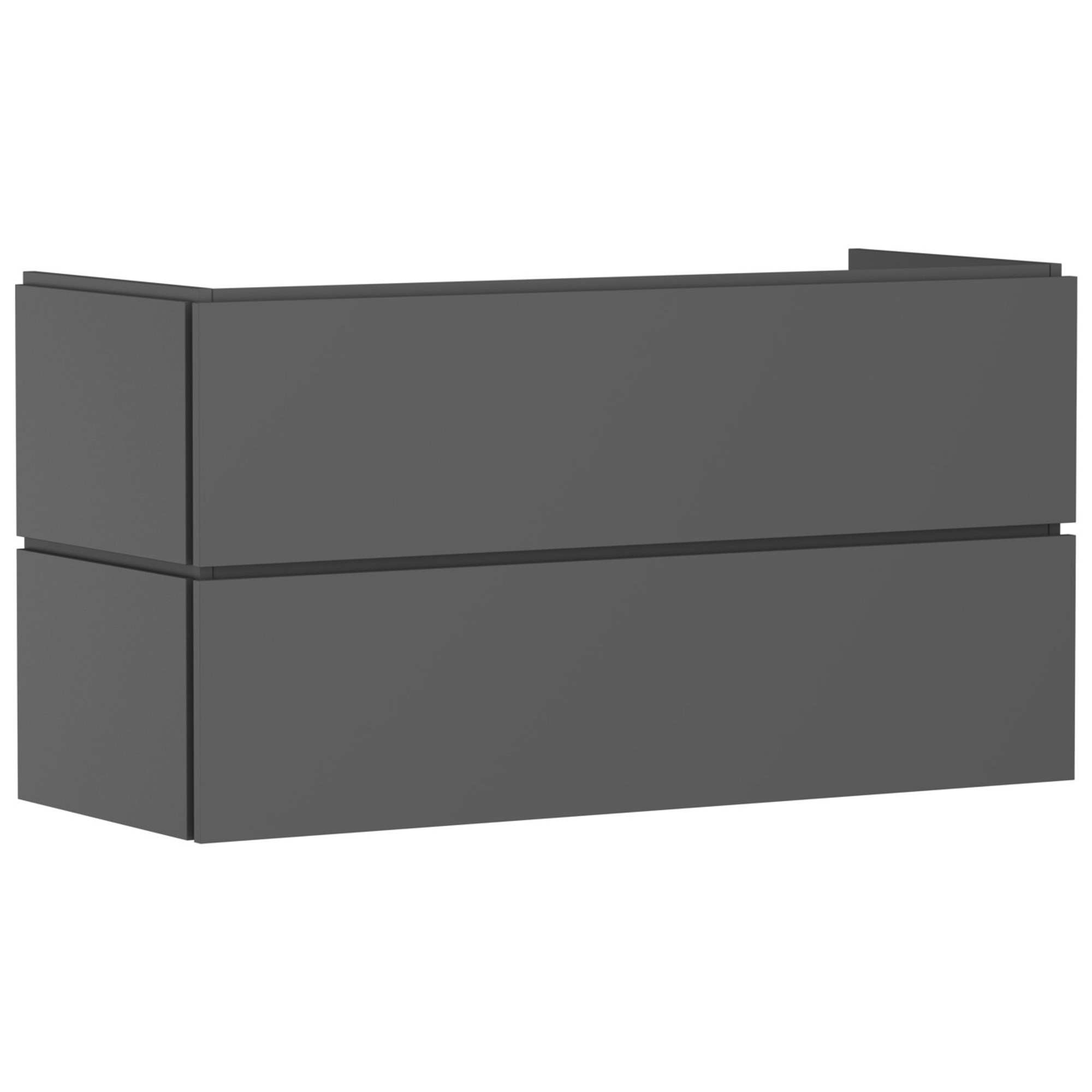 Hansgrohe Xilesa E Lavabo Dolabı 118x47 cm 2 Çekmeceli Mat Arduvaz Gri 54298760
