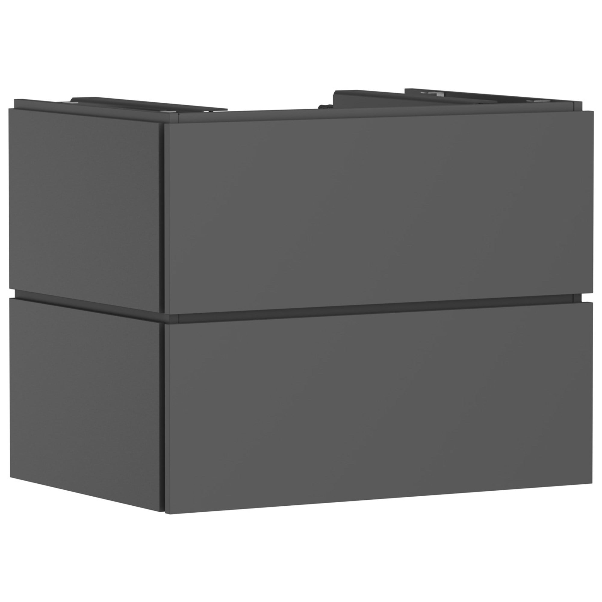 Hansgrohe Xilesa E Lavabo Dolabı 78x55 cm 2 Çekmeceli Konsol İçin Mat Arduvaz Gri 54299760