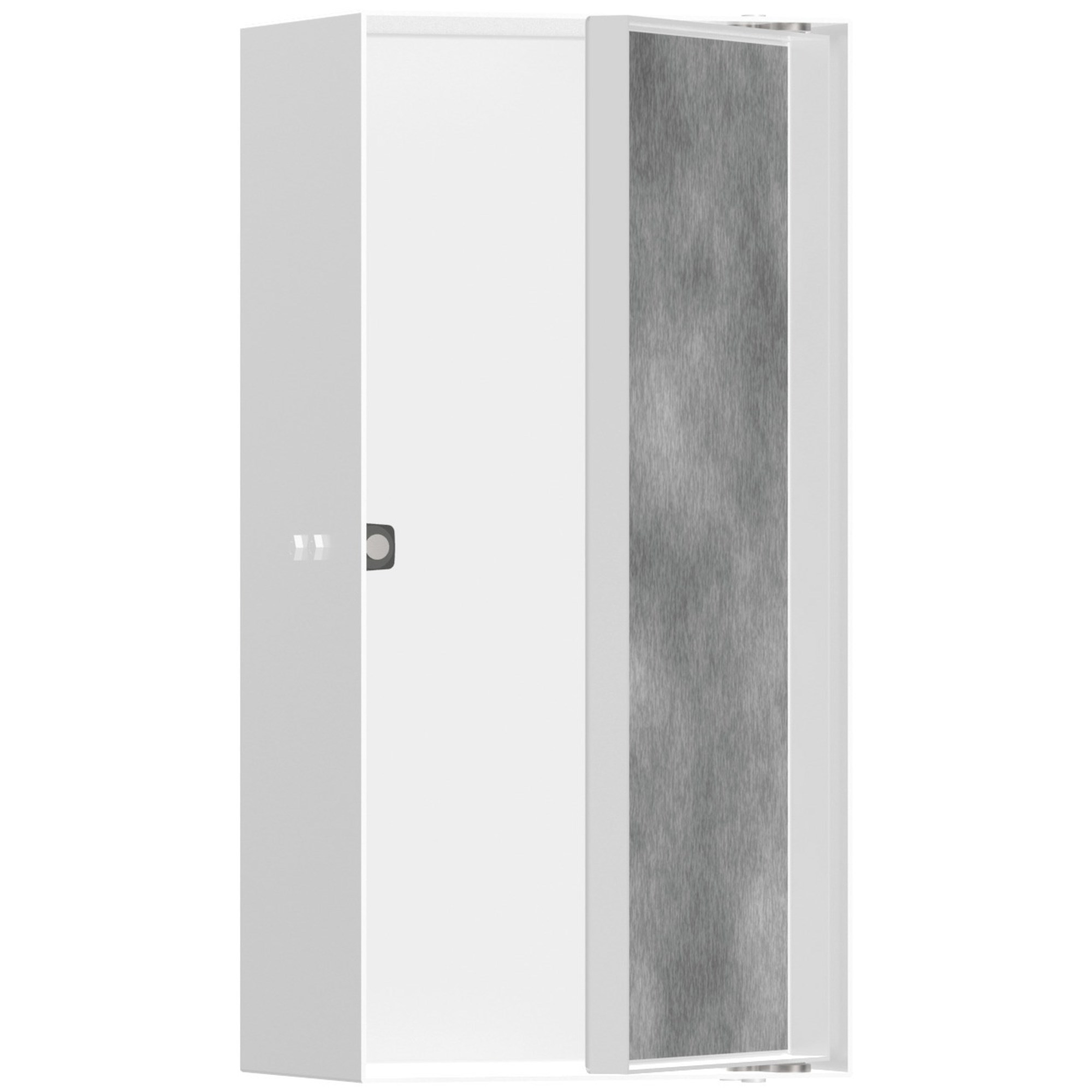 Hansgrohe XtraStoris Rock Seramik Kapaklı Duvar Nişi 30x15x10 cm Mat Beyaz 56082700