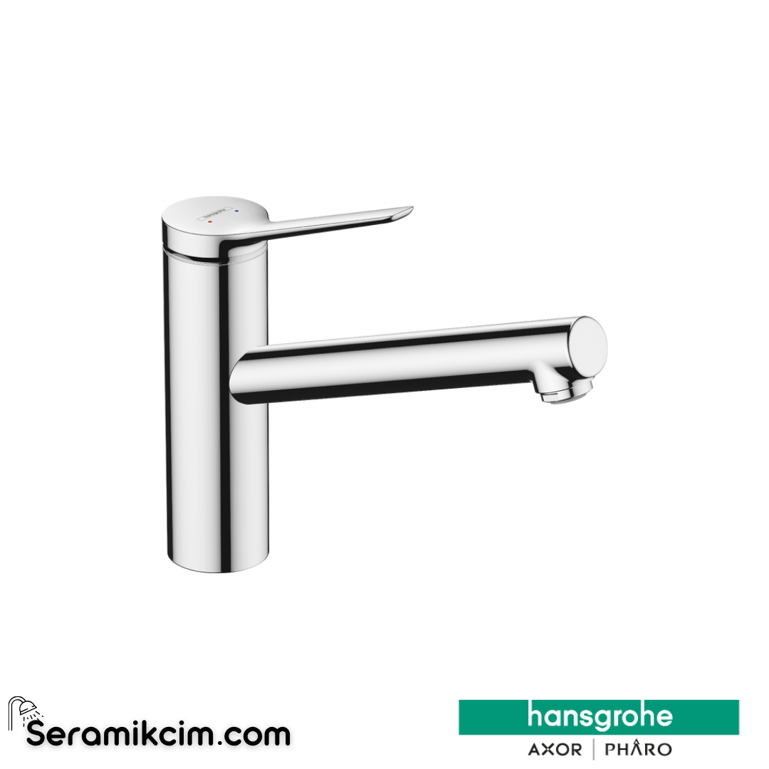 Hansgrohe Zesis M33 Tek Kollu Eviye Bataryası 160, Pencere Önü Montaj, 1Jet Krom 74805000
