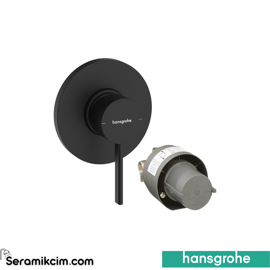 Hansgrohe Zesis S Ankastre Banyo Bataryası İç Takım İle Mat Siyah 74618670