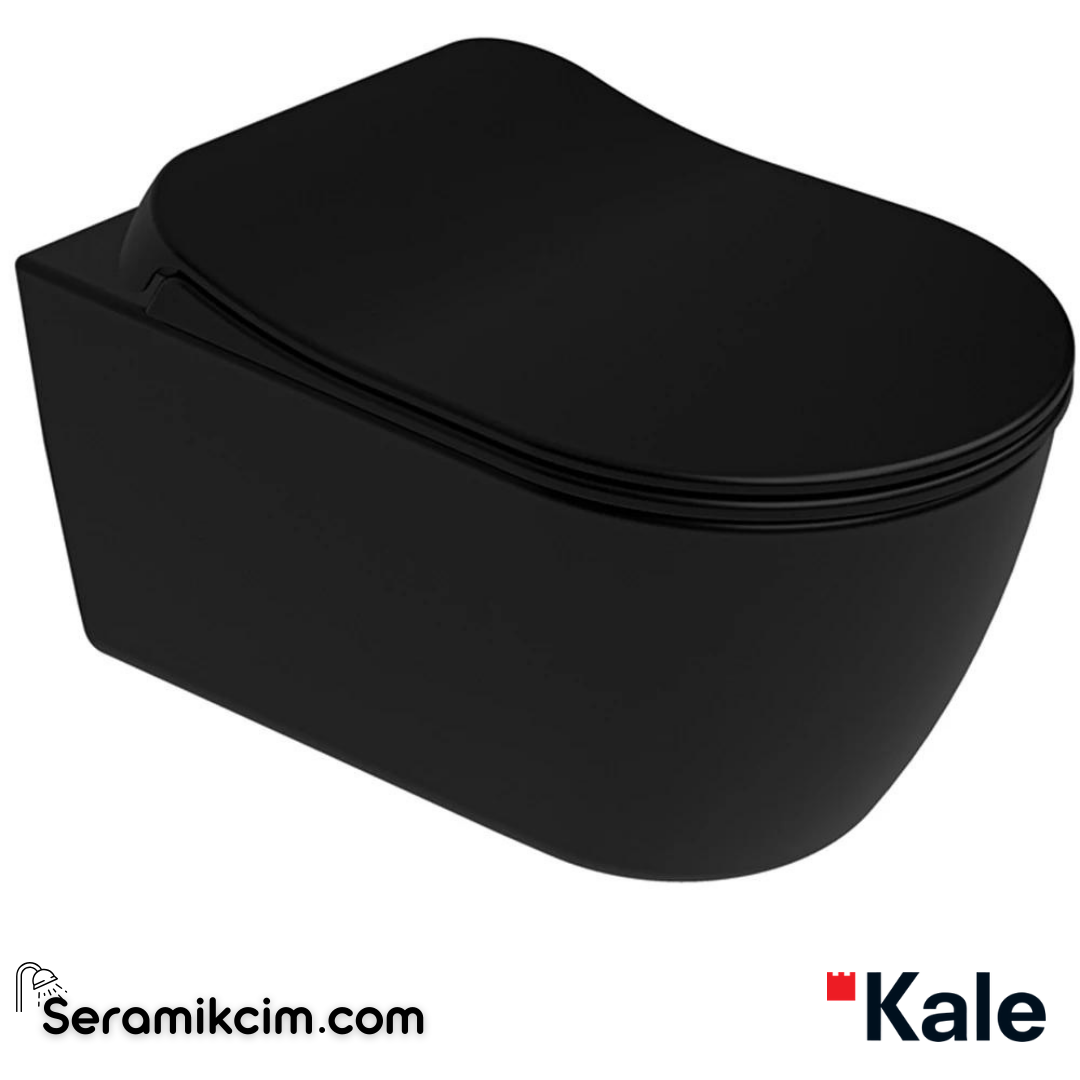 Kale Banyo Dove 2.0 Smart Asma Klozet Taharet Delikli+Ultra Slim Smart Kapak Mat Siyah - 310201100150