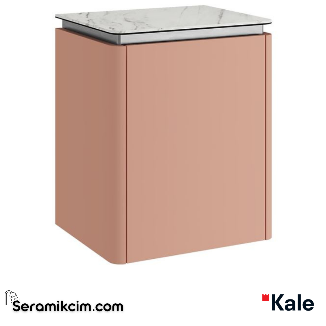 Kale Banyo Lotus 45Cm Yan Dolap Mat Şeftali/Pallısandro - 310300103911