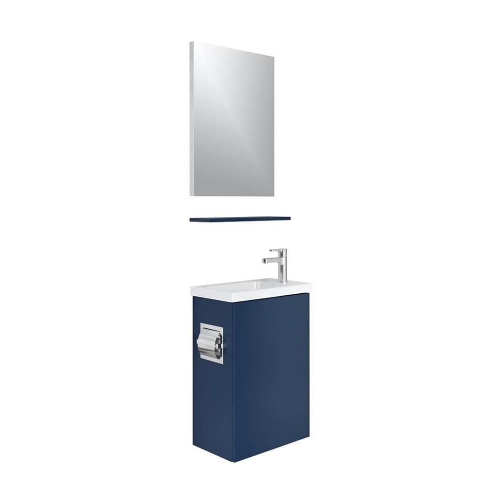Kale Banyo Minimalist 50Cm Set Lacivert (Lavabo+Lavabo Dolabı+Ayna+Etajer+Havluluk+Tuvalet Kağıtlığı) - 610100201209