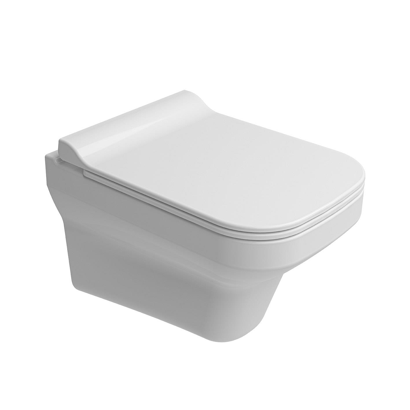 Kale Banyo Mood 2.0 Smart Asma Klozet Taharet Delikli+ Ultra Slim Smart Kapak - 610100100270