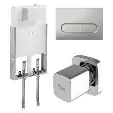 Kale Banyo Versus Gömme Rezervuar Seti Parlak Krom Corro Panel + V200 Stop Valf - 310200500046
