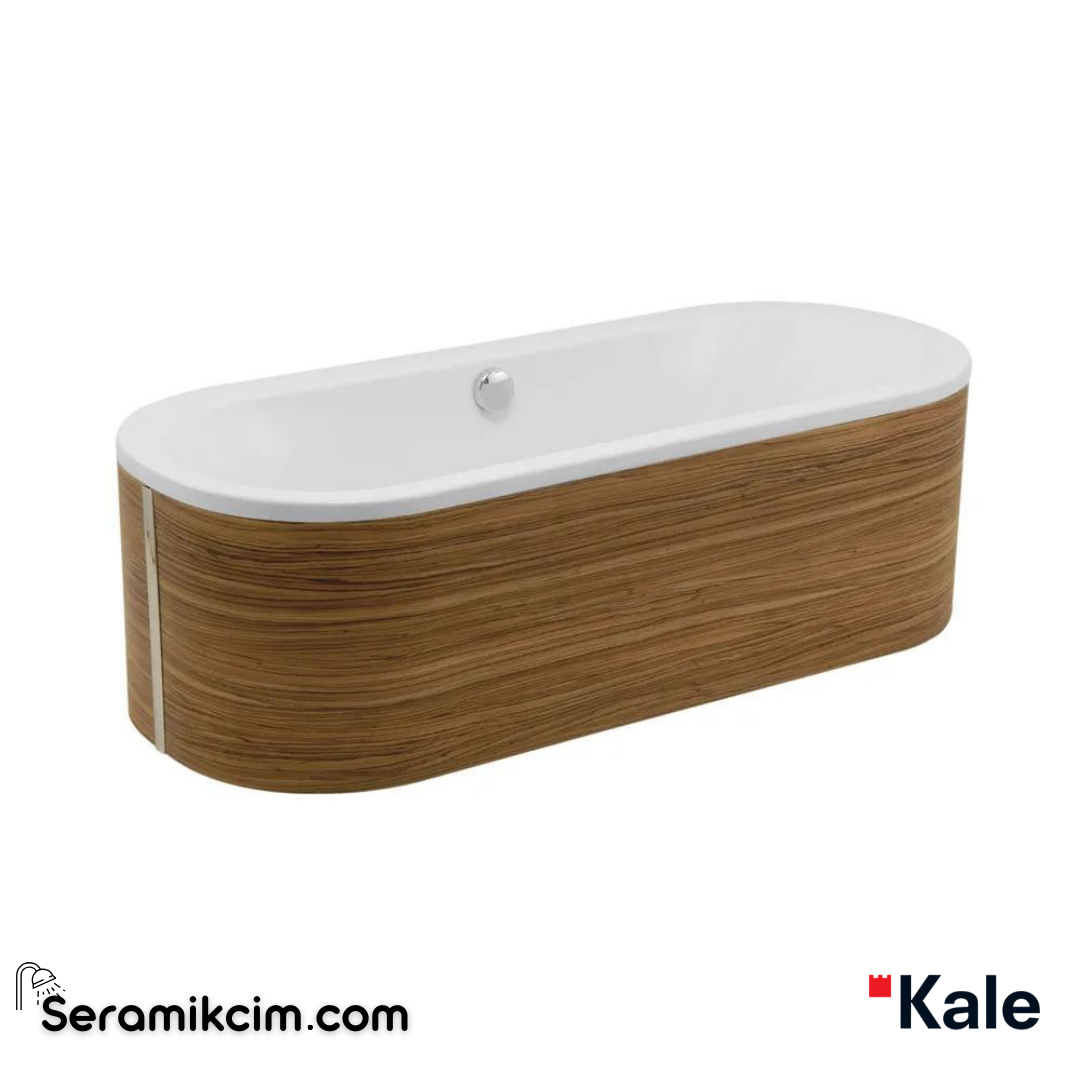 Kale Banyo Zero 180X80 Cm Exclusive Sistem Küvet (Ayak-Sifon-Tk. Ahşap 2 Panel Dahil) - 310201301333