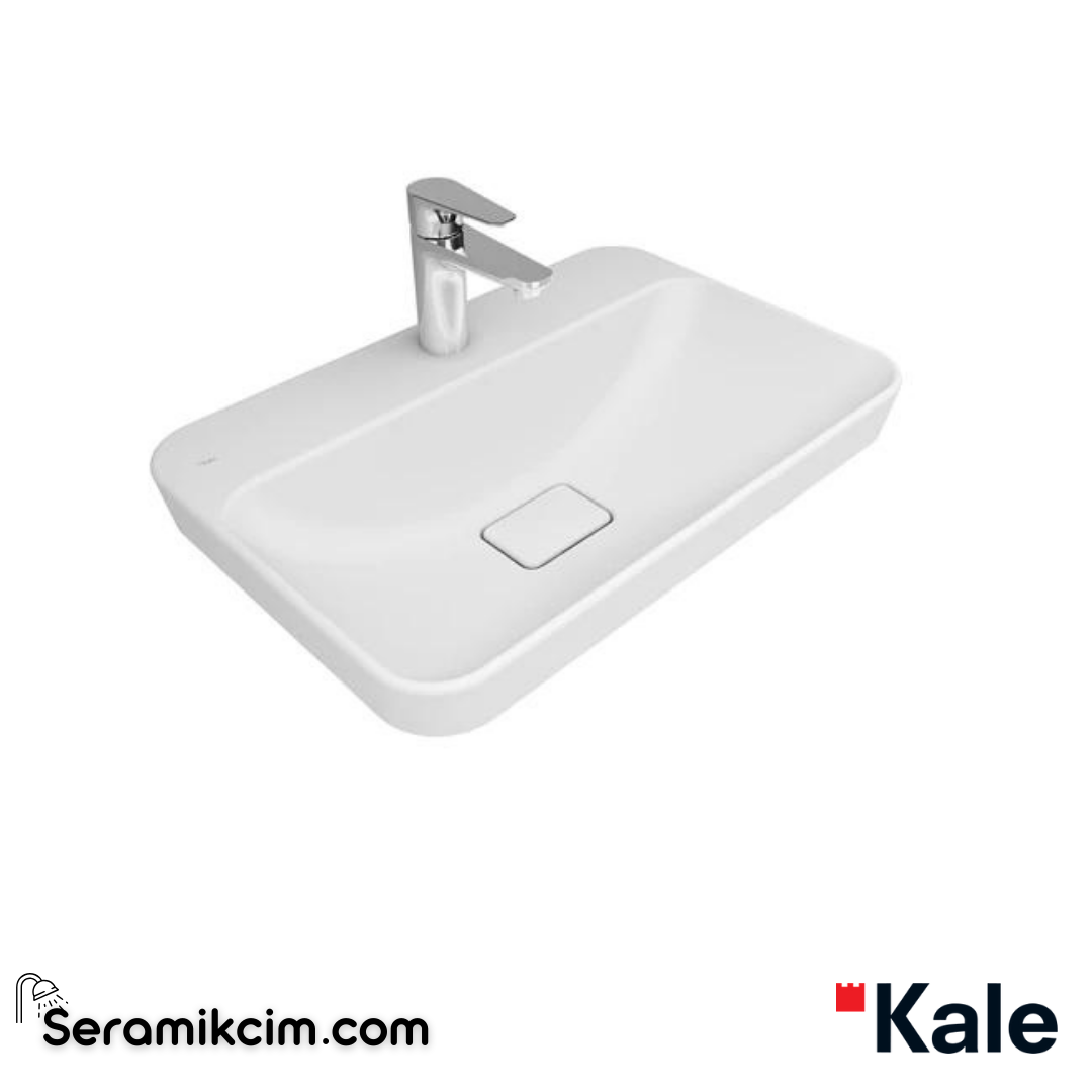 Kale Banyo Zero 2.0 60X40 Yarı Gömme Dikdörtgen Lavabo Mat Beyaz - 310200200546