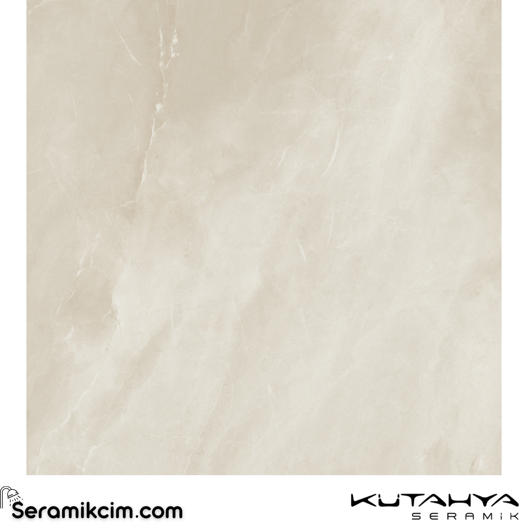 Kütahya Seramik 120x120 Messina Bej Rektifiye Parlak Nano