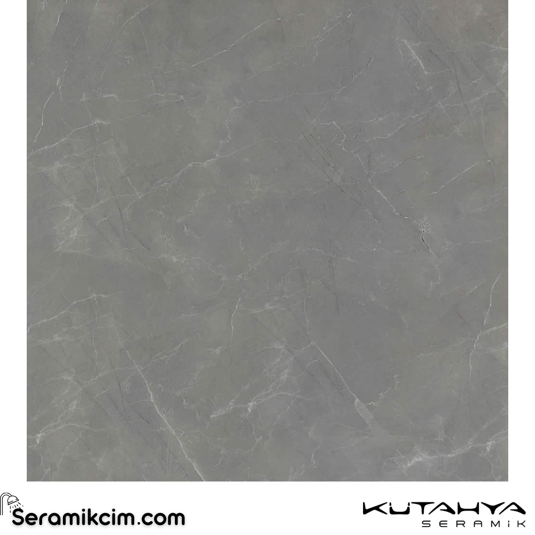 Kütahya Seramik 120x120 Pulpis Prime Mat Koyu Gri Rek