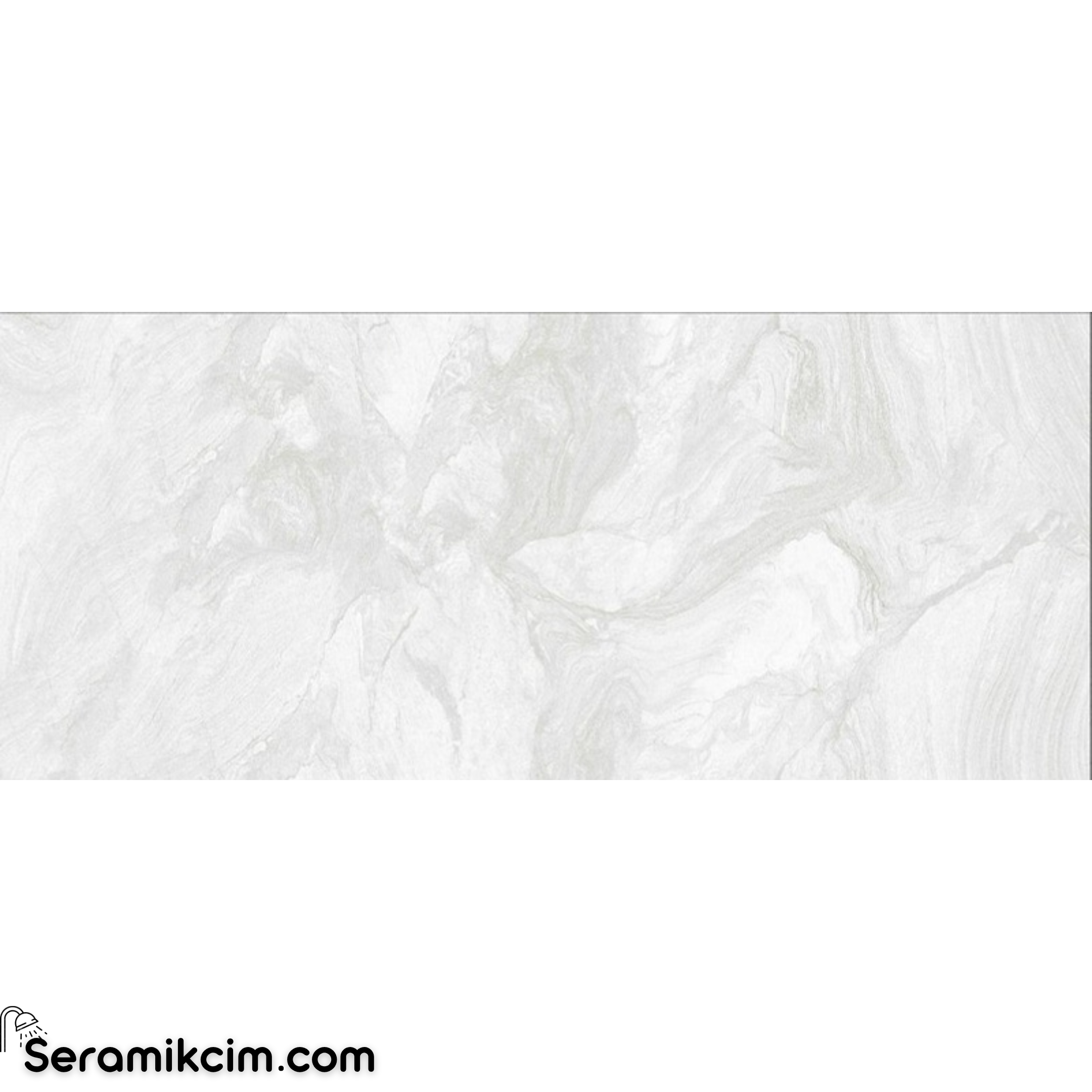Kütahya Seramik 120x280 Atlantis Beyaz Parlk 6mm Fl Rek 1. Kalite