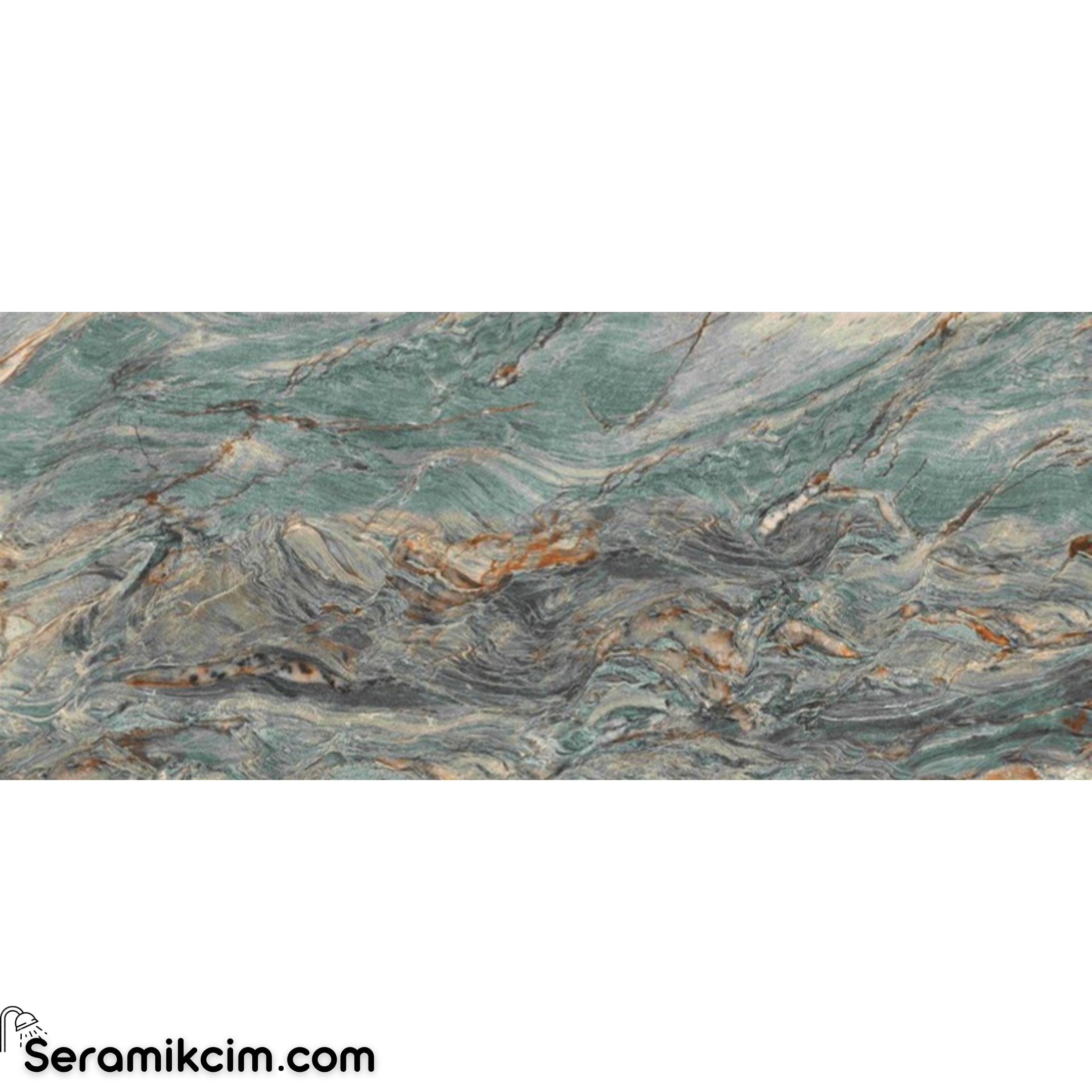 Kütahya Seramik 120x280 Camelia Green Parlak 6mm Df Fl Rek 1. Kalite